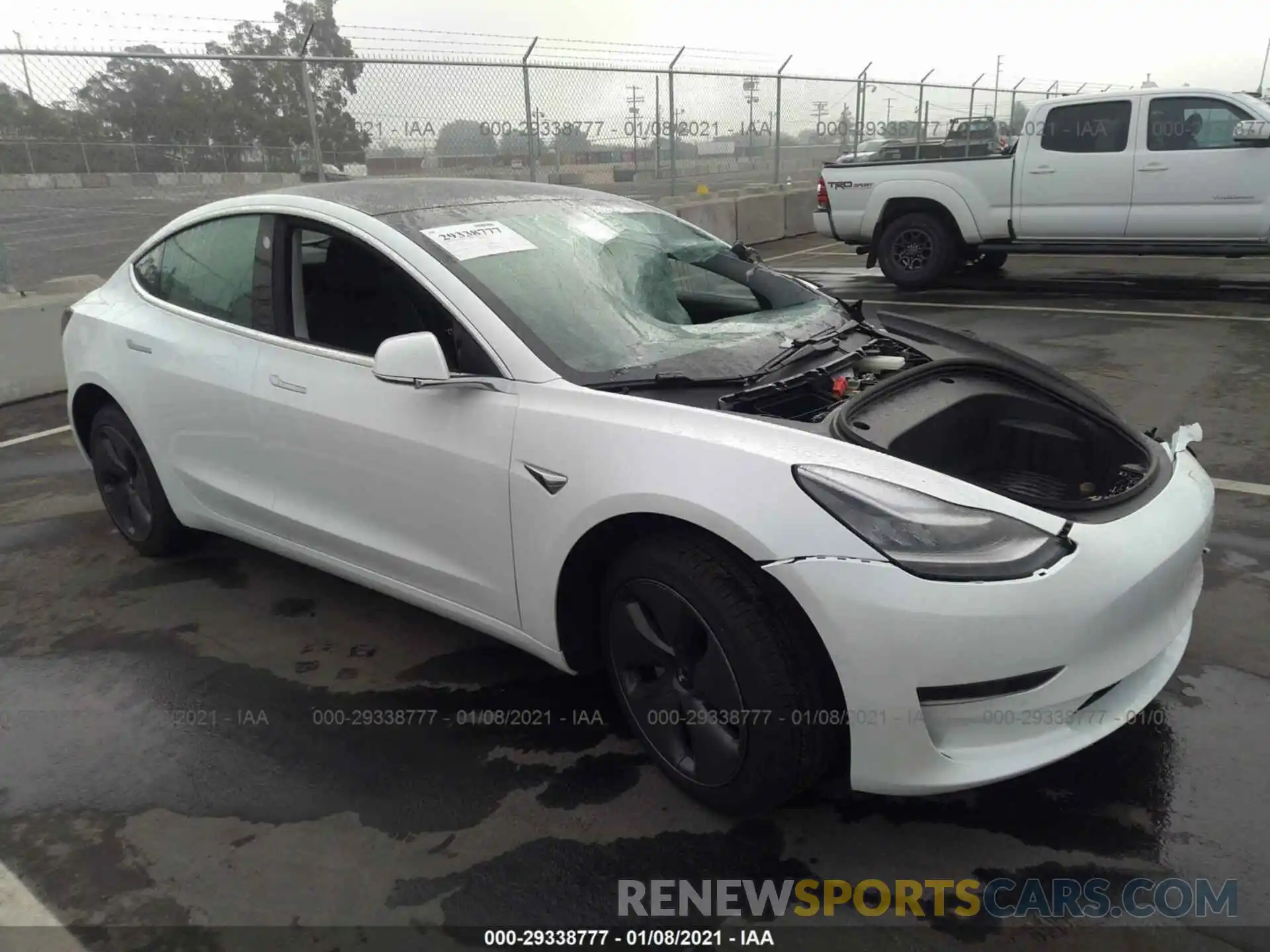 1 Photograph of a damaged car 5YJ3E1EA6LF804282 TESLA MODEL 3 2020