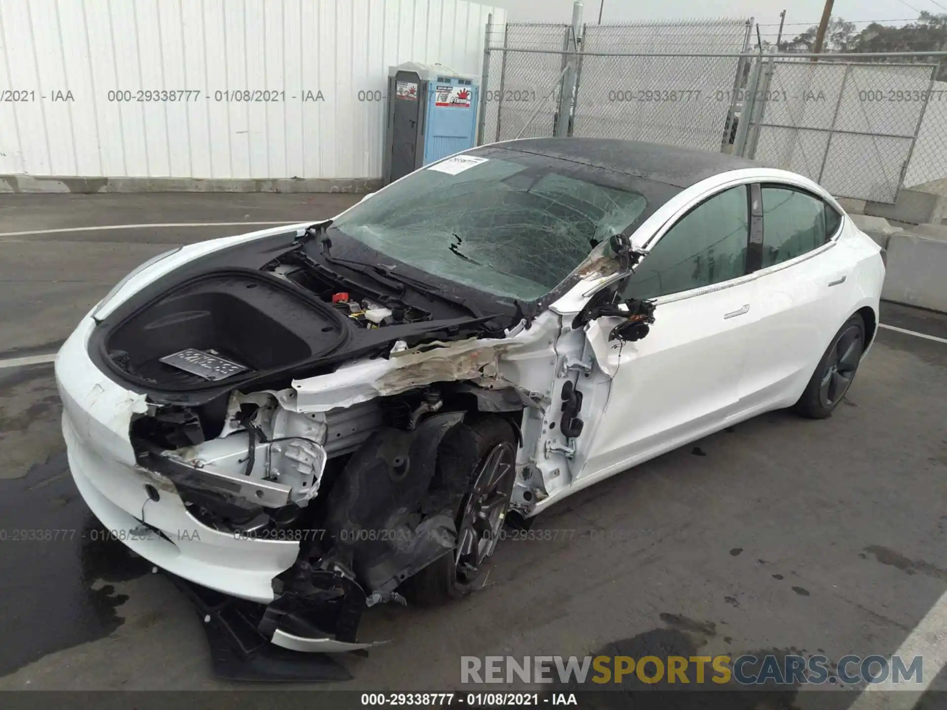 2 Photograph of a damaged car 5YJ3E1EA6LF804282 TESLA MODEL 3 2020