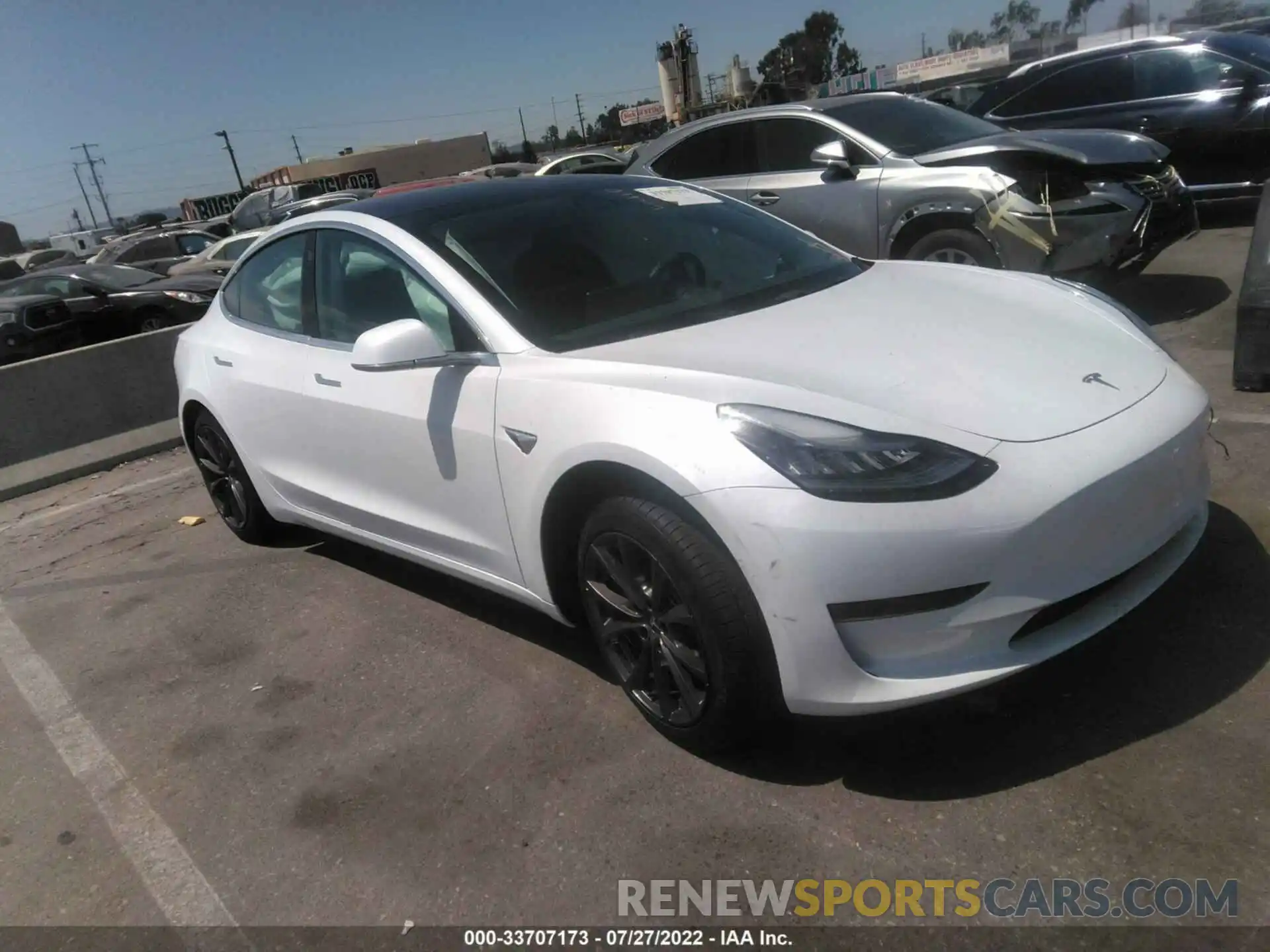 1 Photograph of a damaged car 5YJ3E1EA6LF804315 TESLA MODEL 3 2020