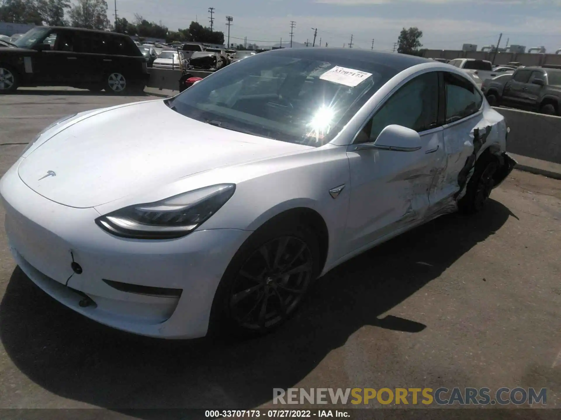 2 Photograph of a damaged car 5YJ3E1EA6LF804315 TESLA MODEL 3 2020