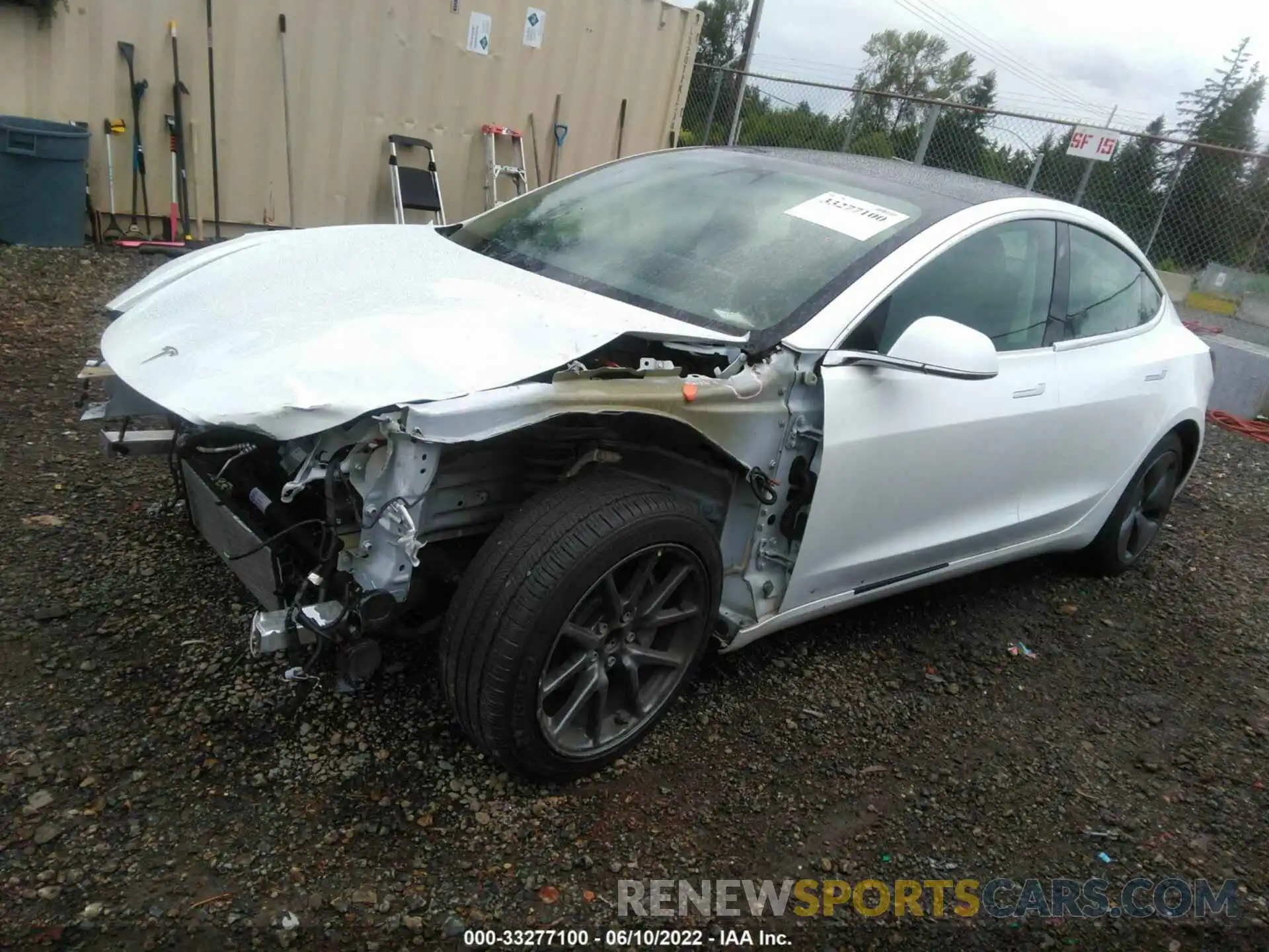 2 Photograph of a damaged car 5YJ3E1EA6LF804430 TESLA MODEL 3 2020