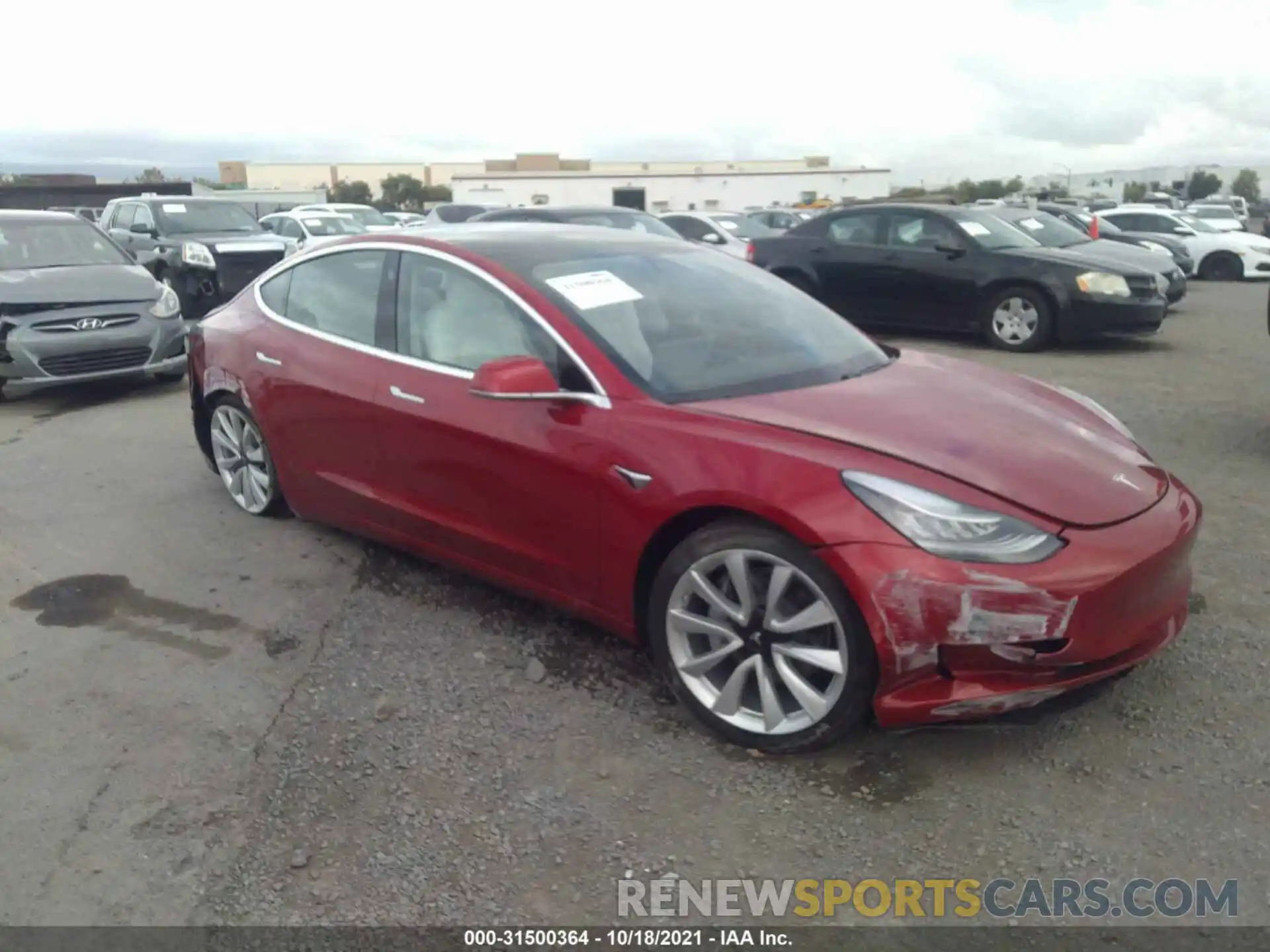 1 Photograph of a damaged car 5YJ3E1EA6LF806937 TESLA MODEL 3 2020