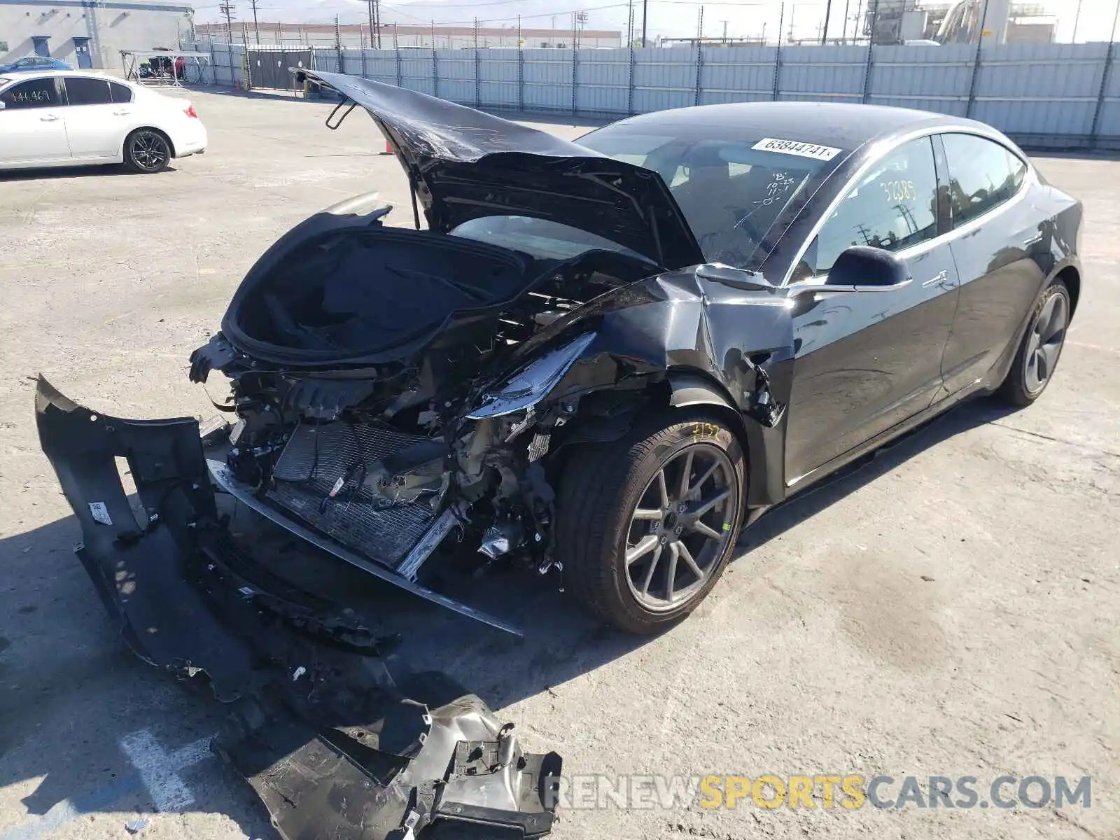 2 Photograph of a damaged car 5YJ3E1EA6LF808459 TESLA MODEL 3 2020