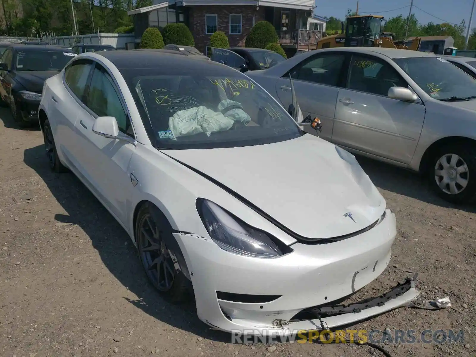 1 Photograph of a damaged car 5YJ3E1EA6LF808588 TESLA MODEL 3 2020