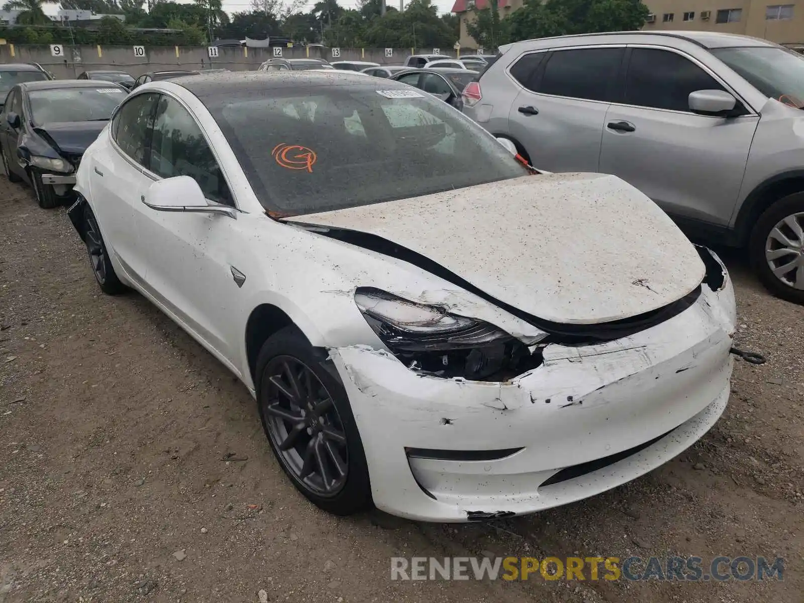 1 Photograph of a damaged car 5YJ3E1EA7LF504329 TESLA MODEL 3 2020