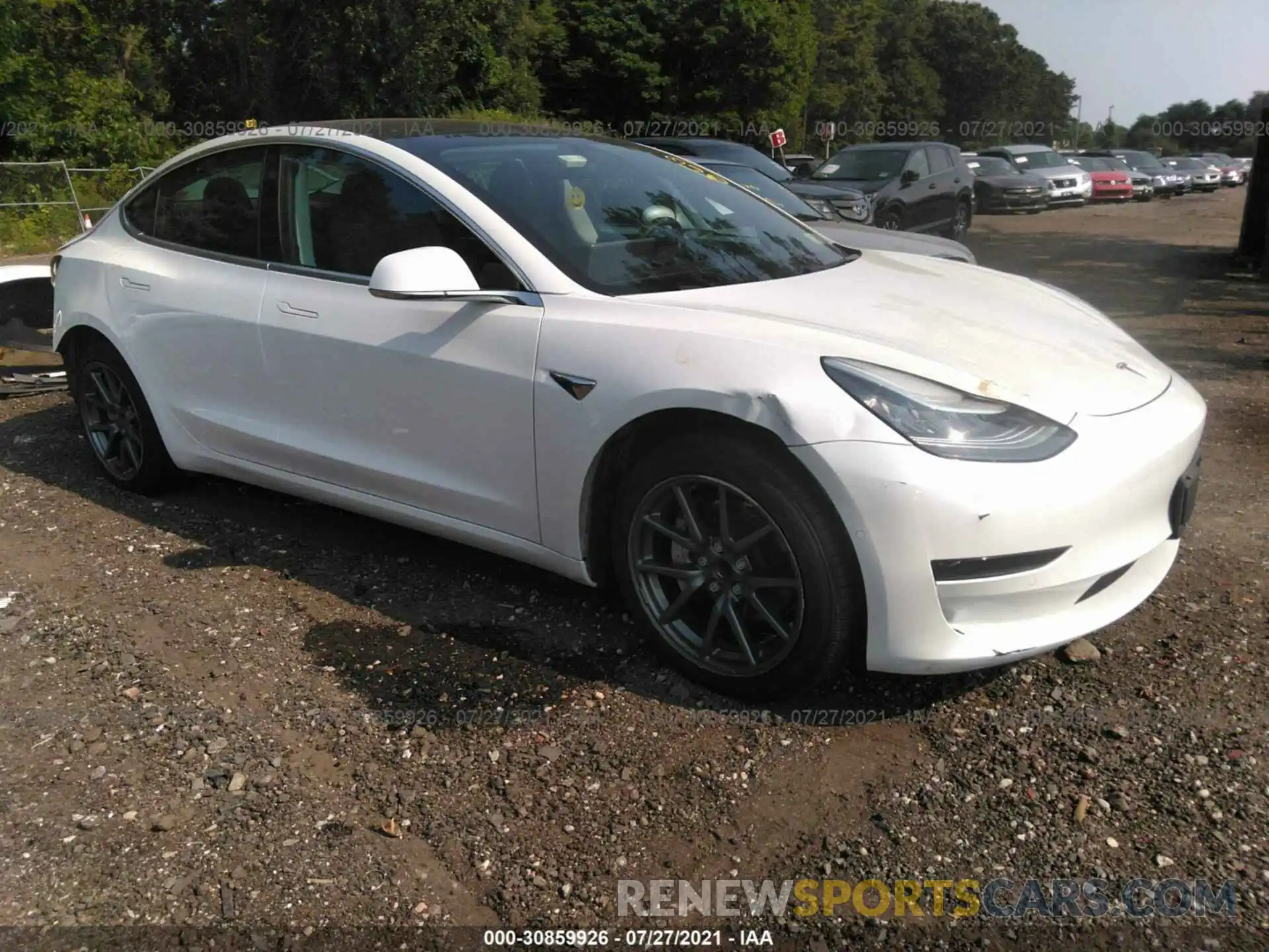 1 Photograph of a damaged car 5YJ3E1EA7LF504542 TESLA MODEL 3 2020