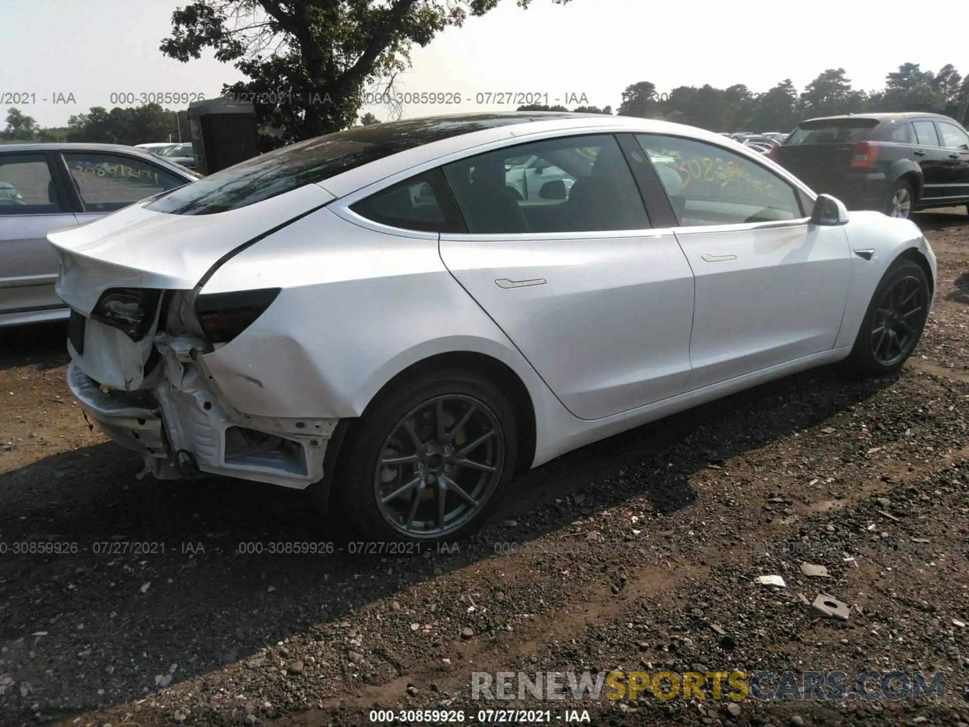 4 Photograph of a damaged car 5YJ3E1EA7LF504542 TESLA MODEL 3 2020