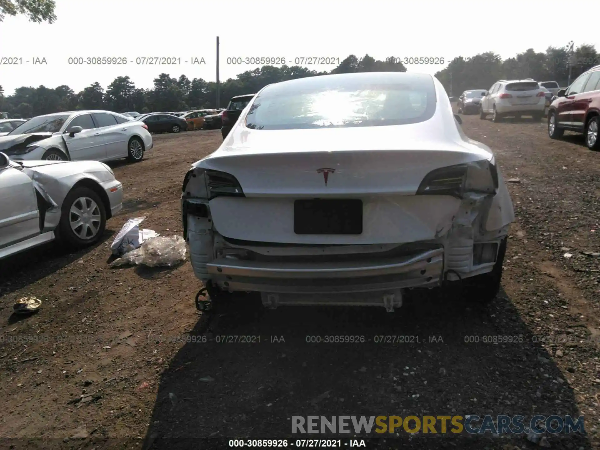 6 Photograph of a damaged car 5YJ3E1EA7LF504542 TESLA MODEL 3 2020