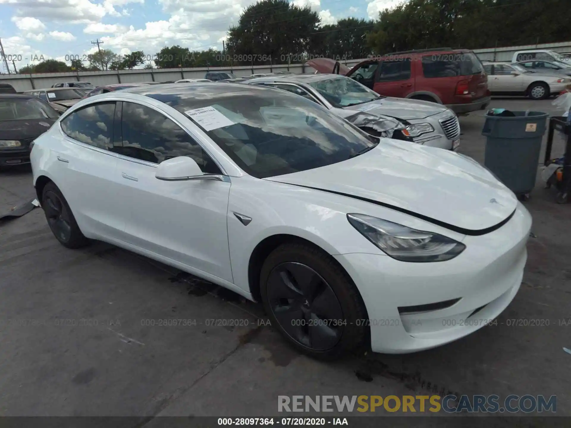 1 Фотография поврежденного автомобиля 5YJ3E1EA7LF591102 TESLA MODEL 3 2020