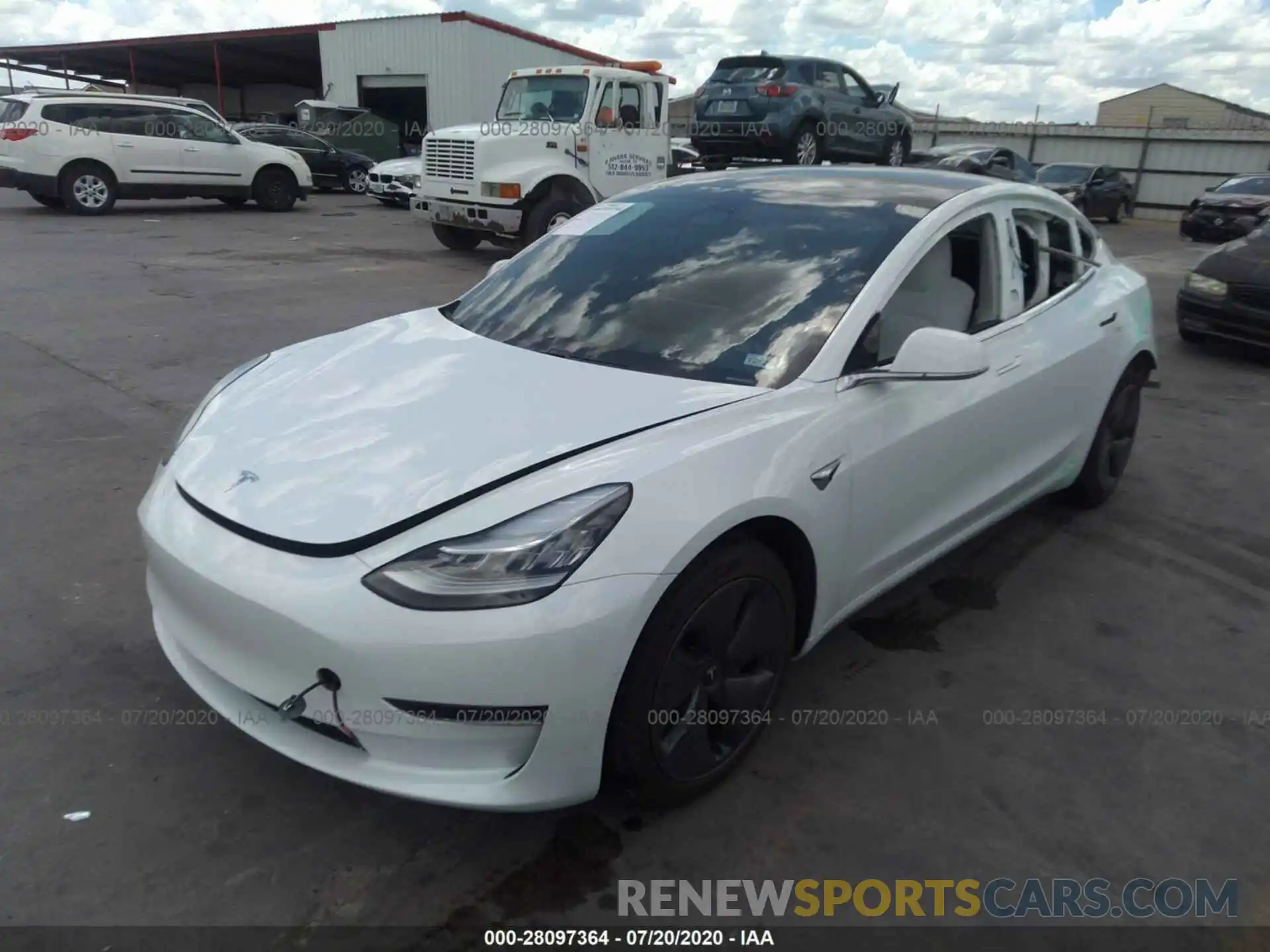 2 Фотография поврежденного автомобиля 5YJ3E1EA7LF591102 TESLA MODEL 3 2020