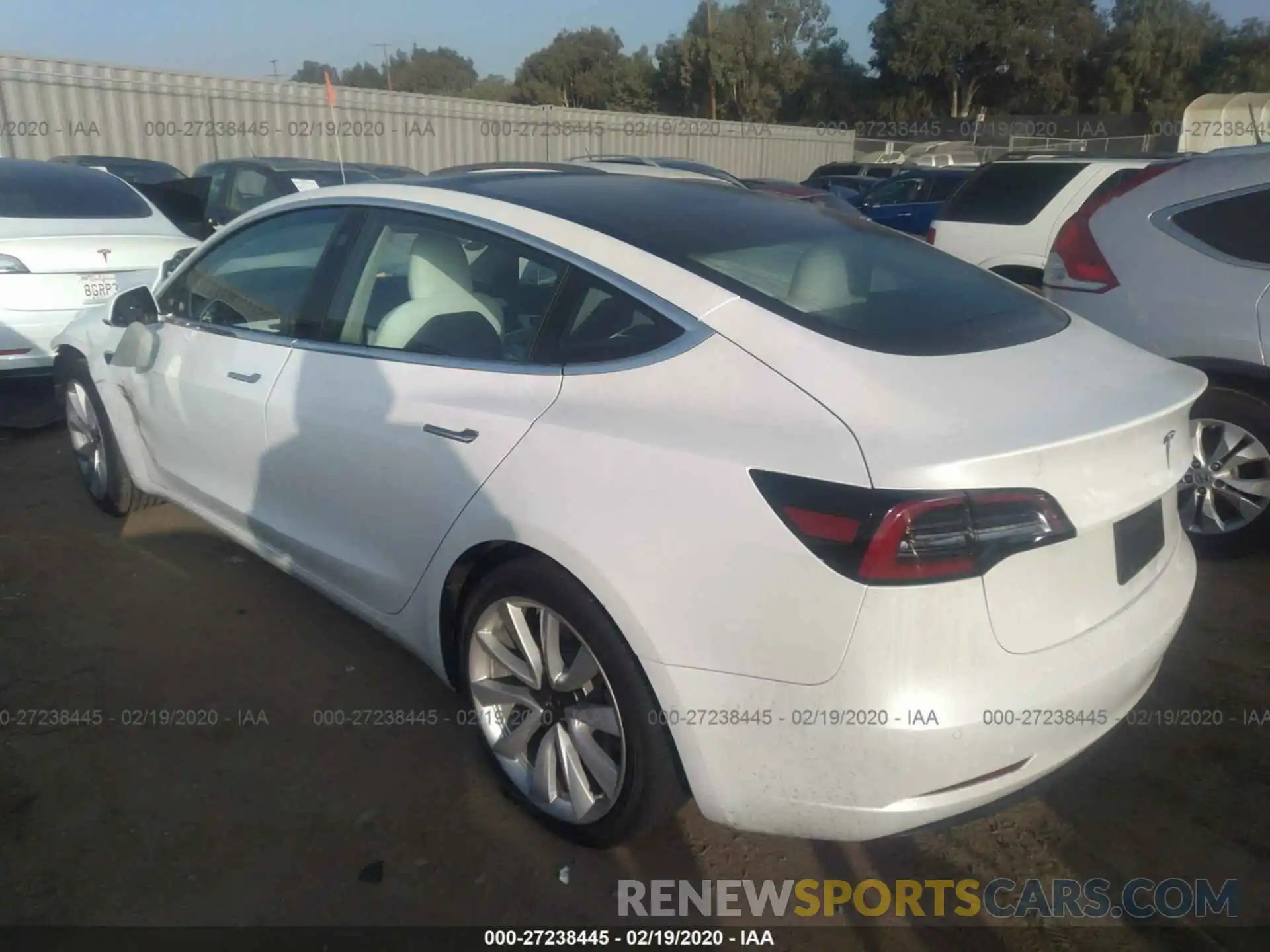 3 Photograph of a damaged car 5YJ3E1EA7LF599426 TESLA MODEL 3 2020