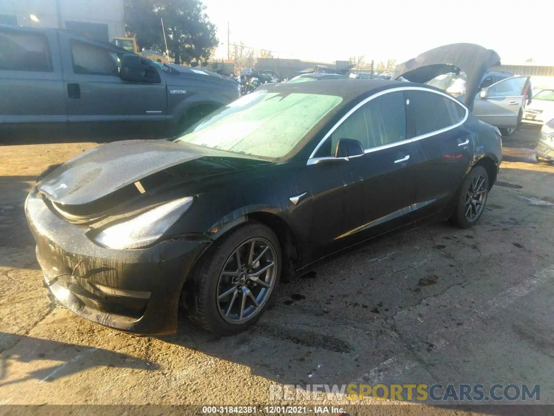 2 Photograph of a damaged car 5YJ3E1EA7LF606715 TESLA MODEL 3 2020