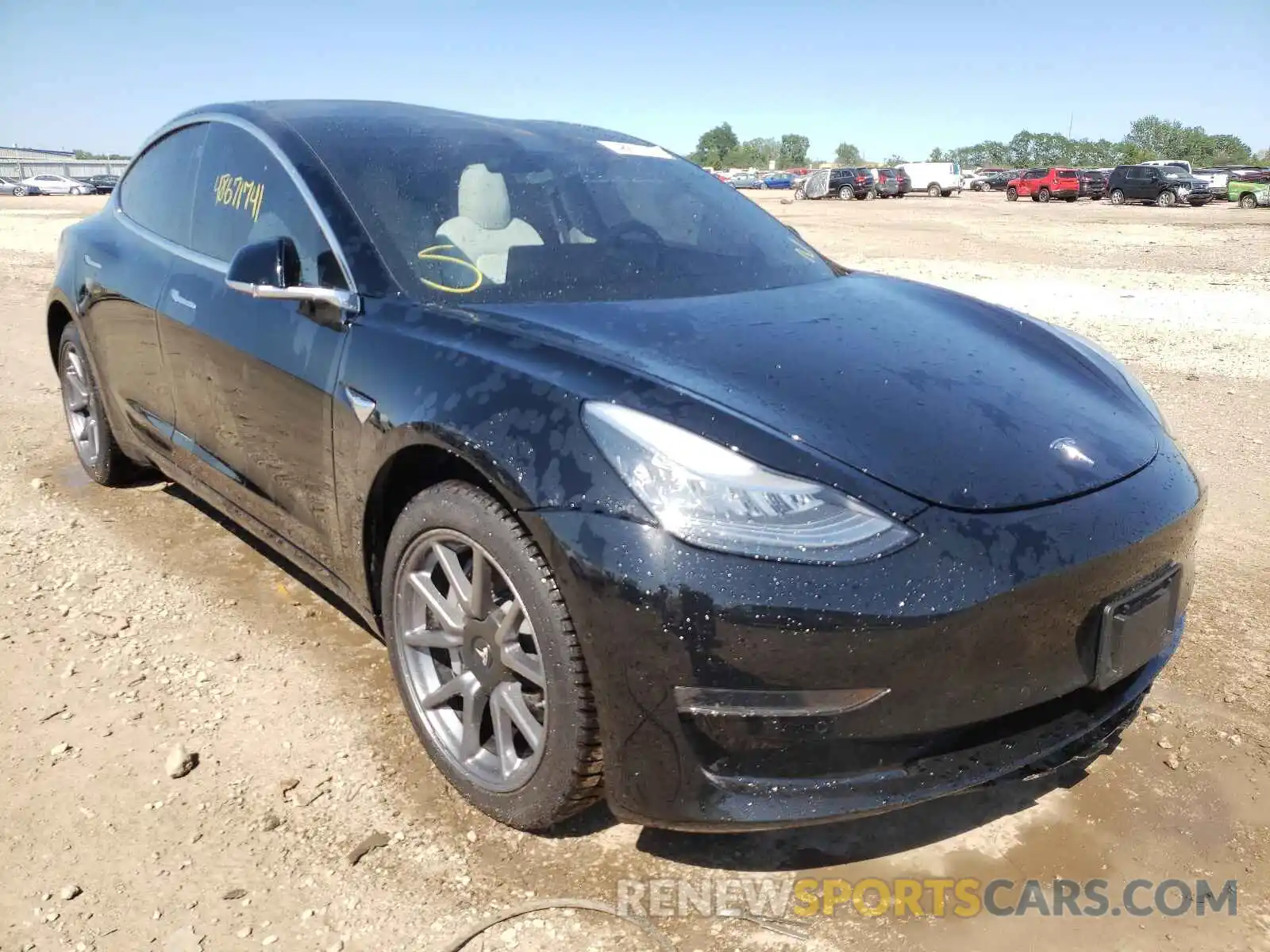 1 Photograph of a damaged car 5YJ3E1EA7LF606763 TESLA MODEL 3 2020