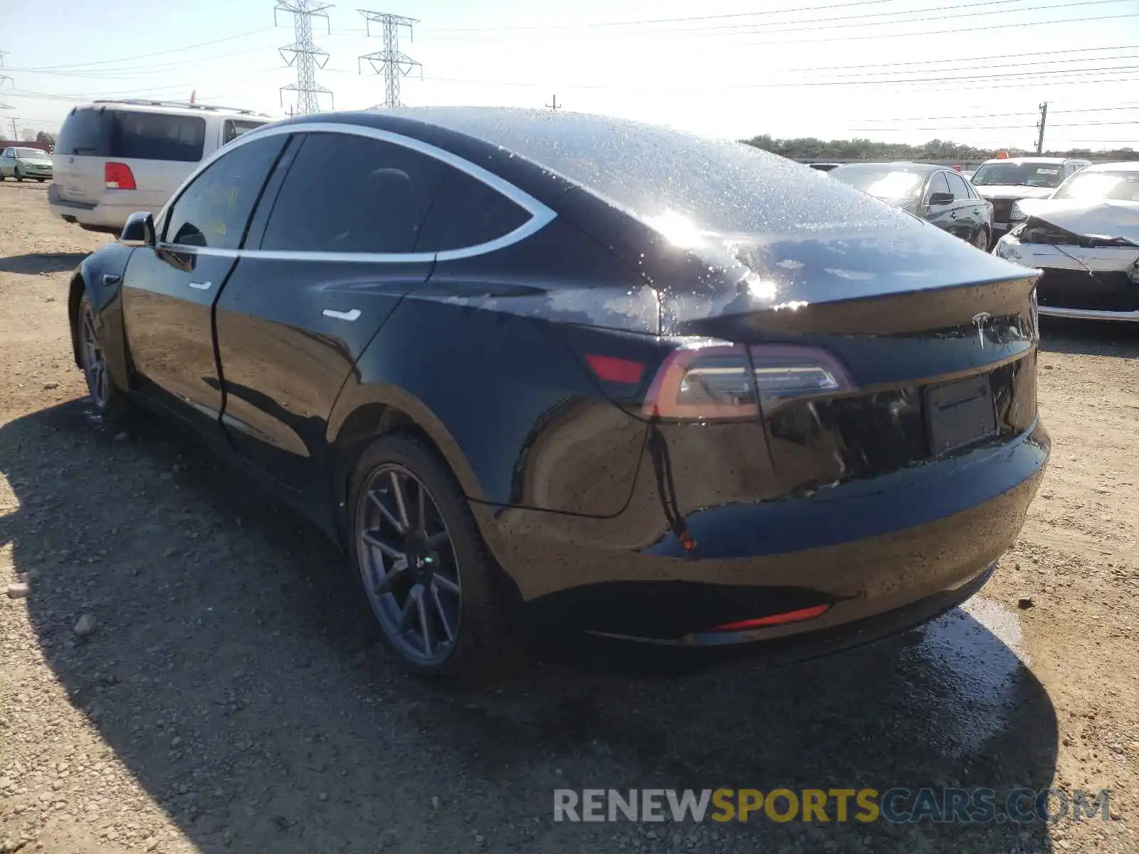 3 Photograph of a damaged car 5YJ3E1EA7LF606763 TESLA MODEL 3 2020