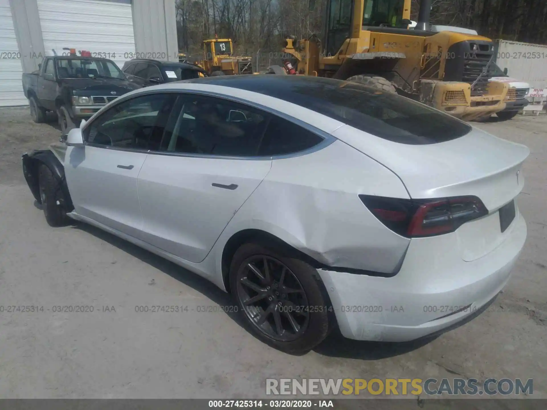 3 Photograph of a damaged car 5YJ3E1EA7LF612160 TESLA MODEL 3 2020