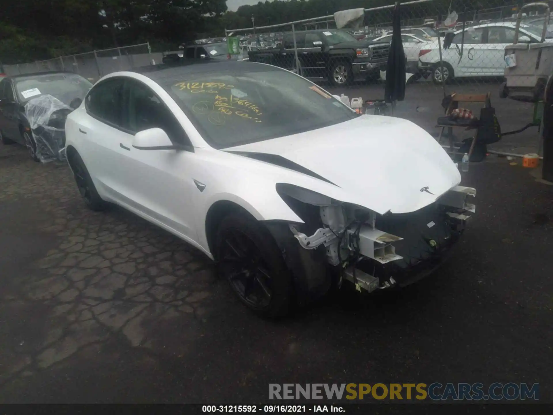 1 Photograph of a damaged car 5YJ3E1EA7LF612997 TESLA MODEL 3 2020