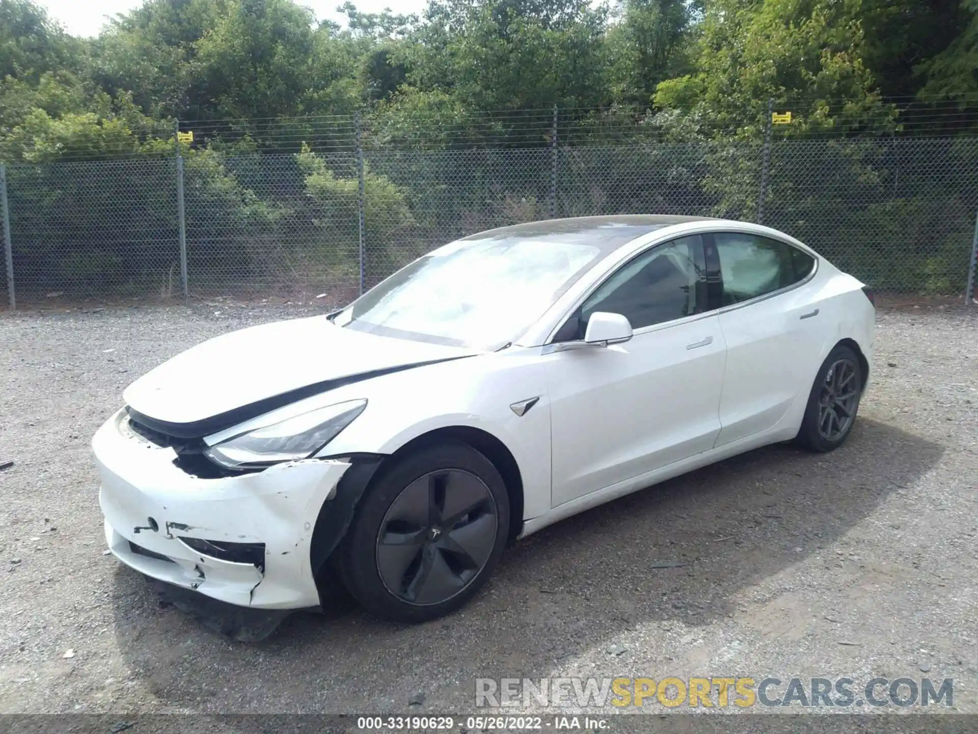 2 Photograph of a damaged car 5YJ3E1EA7LF613583 TESLA MODEL 3 2020