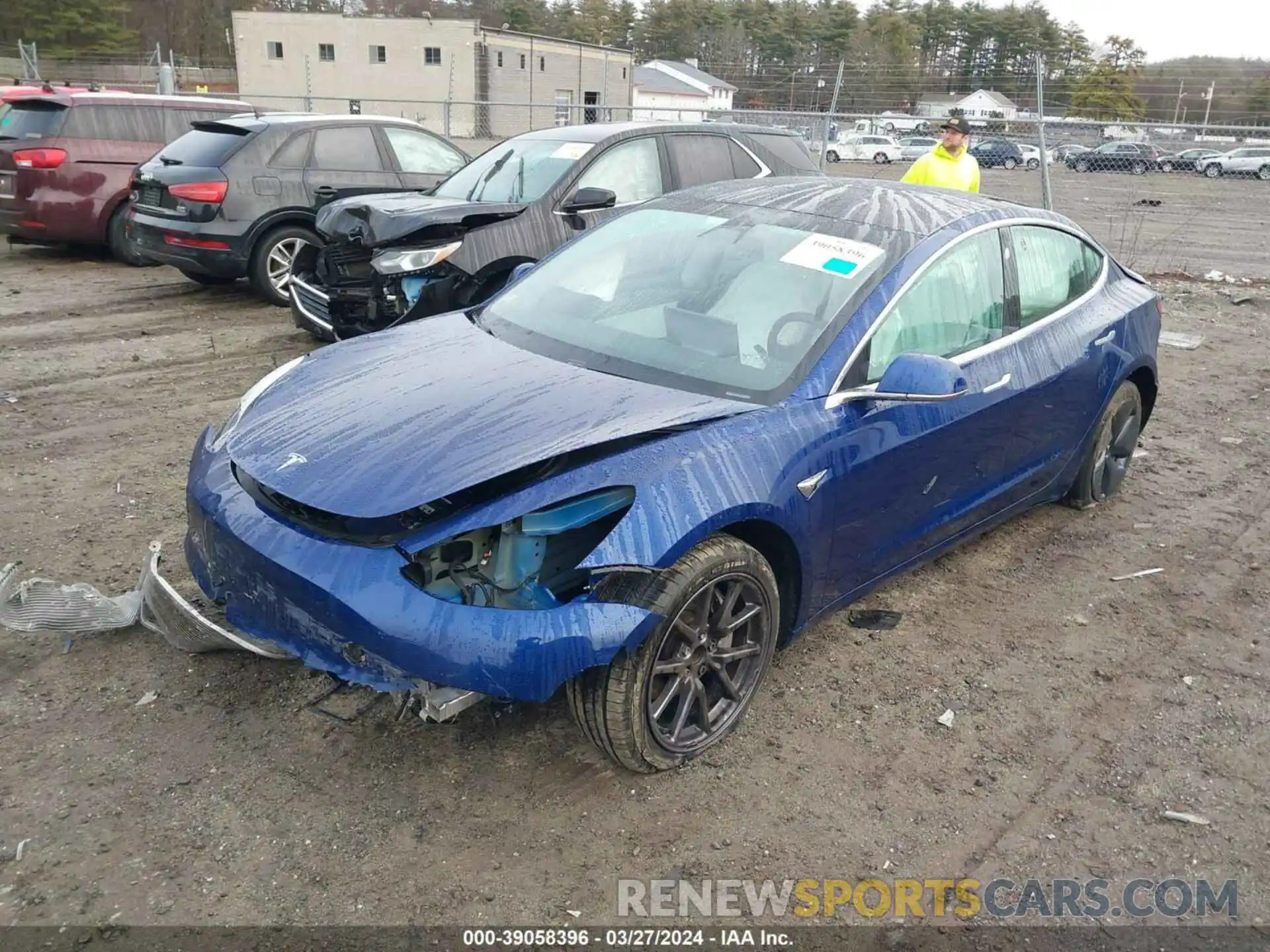 2 Photograph of a damaged car 5YJ3E1EA7LF615138 TESLA MODEL 3 2020