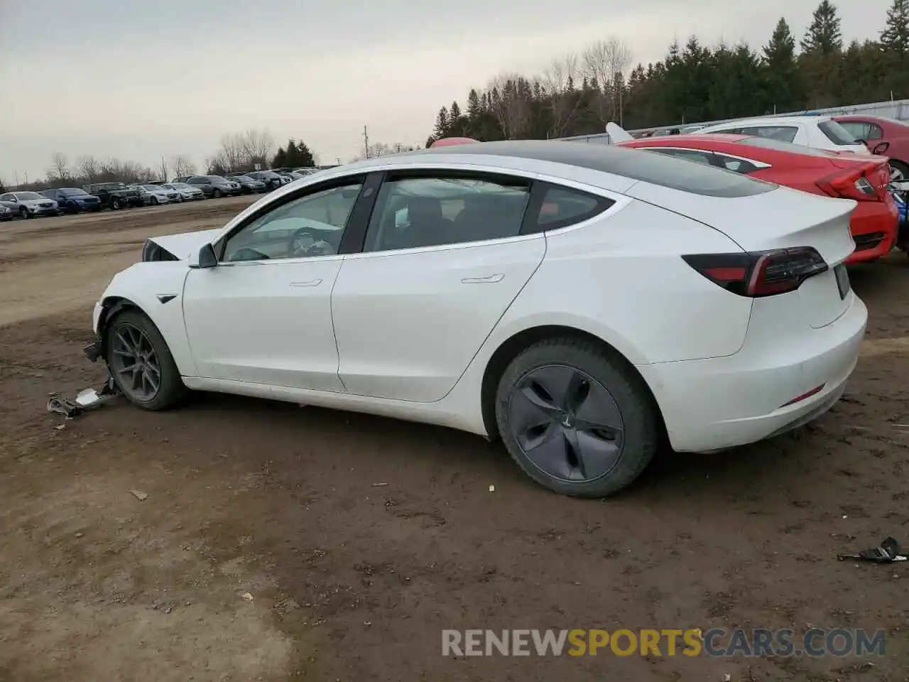 2 Photograph of a damaged car 5YJ3E1EA7LF625586 TESLA MODEL 3 2020