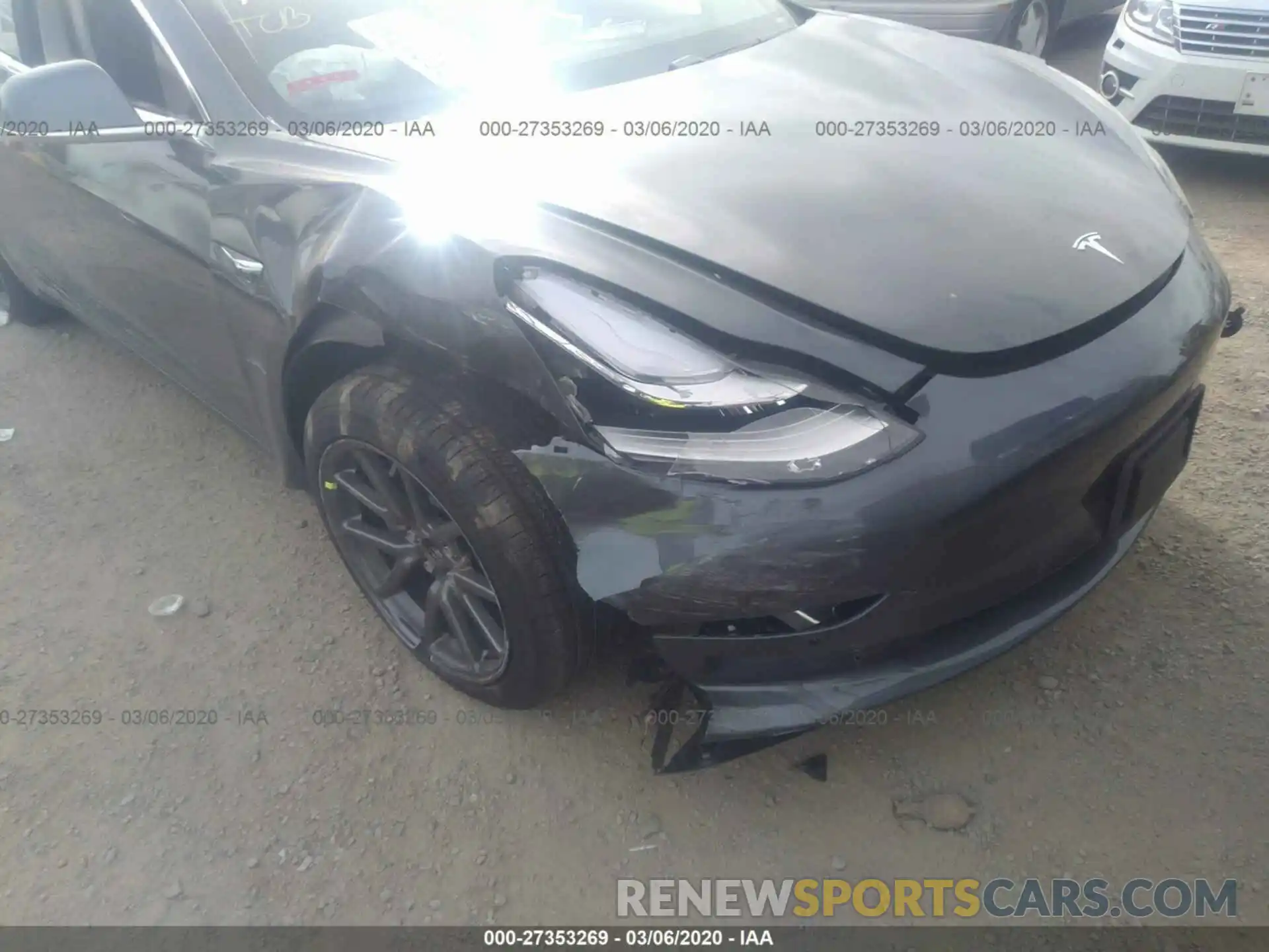 6 Photograph of a damaged car 5YJ3E1EA7LF630304 TESLA MODEL 3 2020