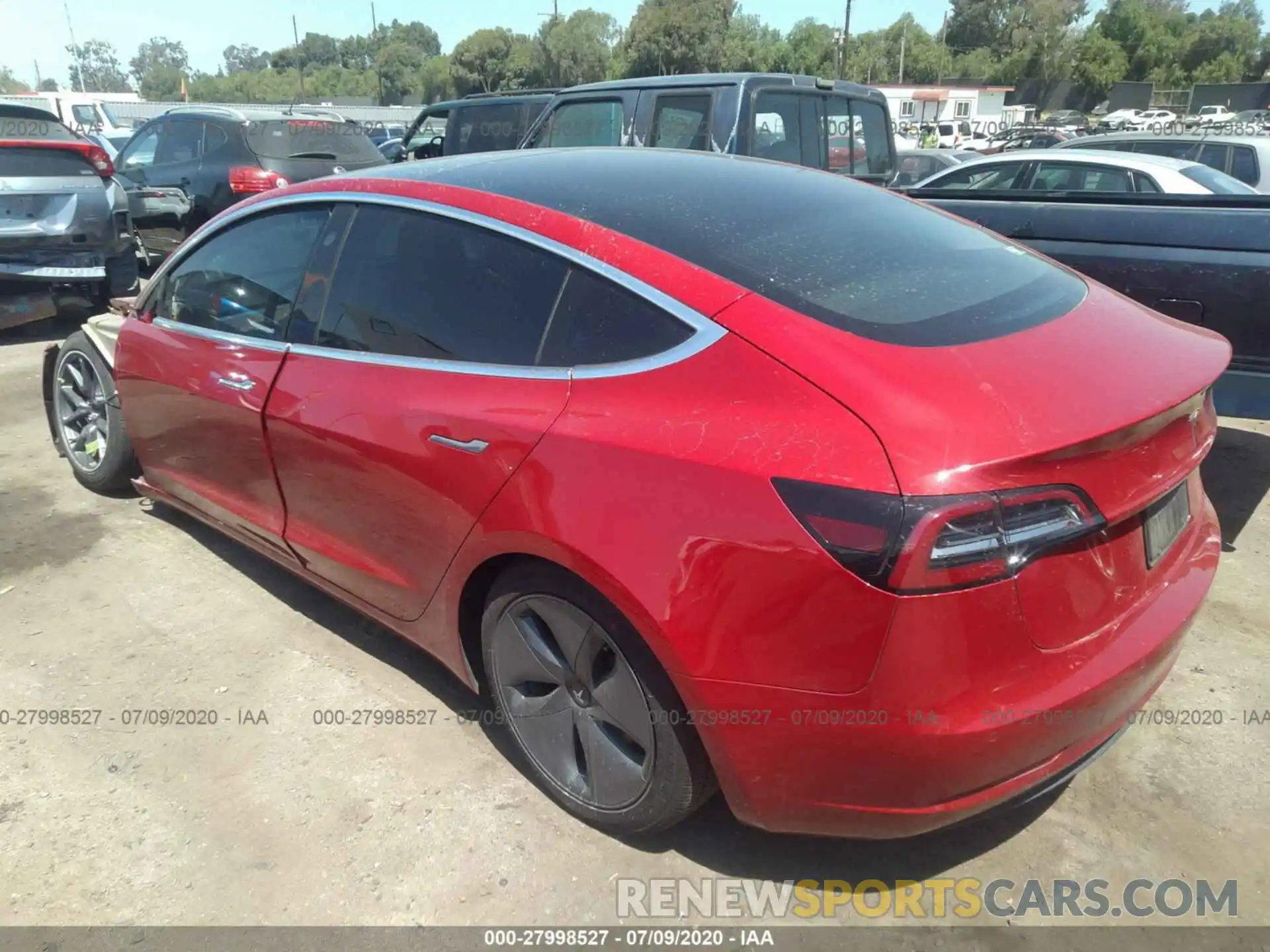 3 Photograph of a damaged car 5YJ3E1EA7LF630822 TESLA MODEL 3 2020