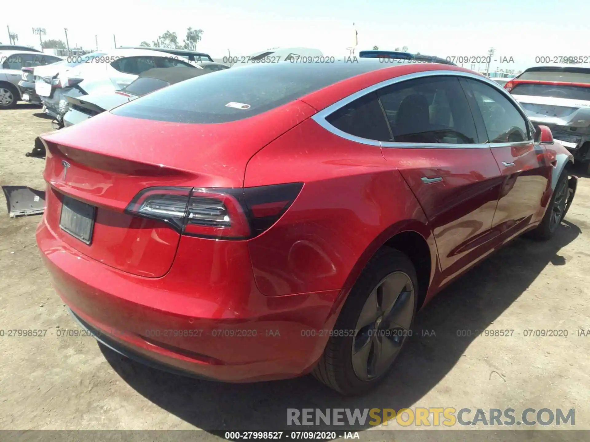 4 Photograph of a damaged car 5YJ3E1EA7LF630822 TESLA MODEL 3 2020