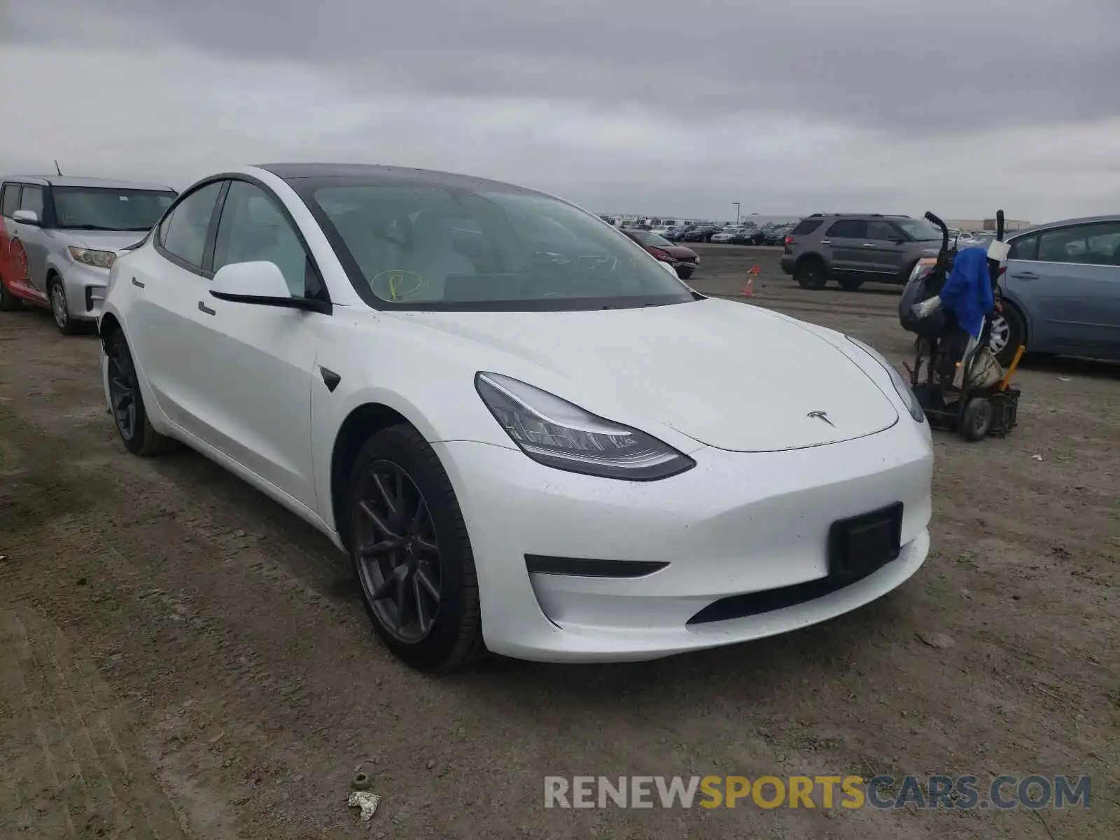 1 Фотография поврежденного автомобиля 5YJ3E1EA7LF634644 TESLA MODEL 3 2020