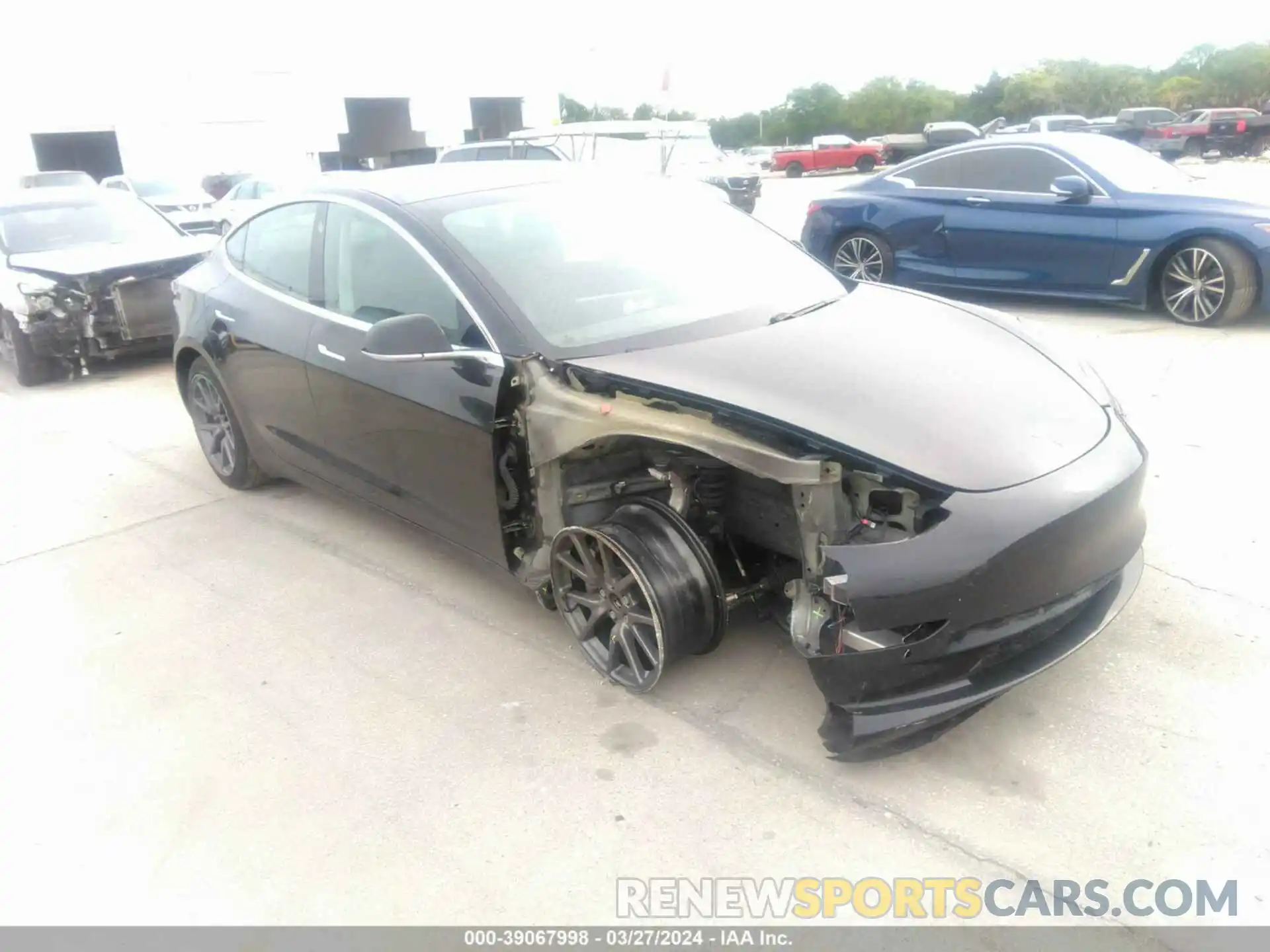 1 Photograph of a damaged car 5YJ3E1EA7LF657566 TESLA MODEL 3 2020