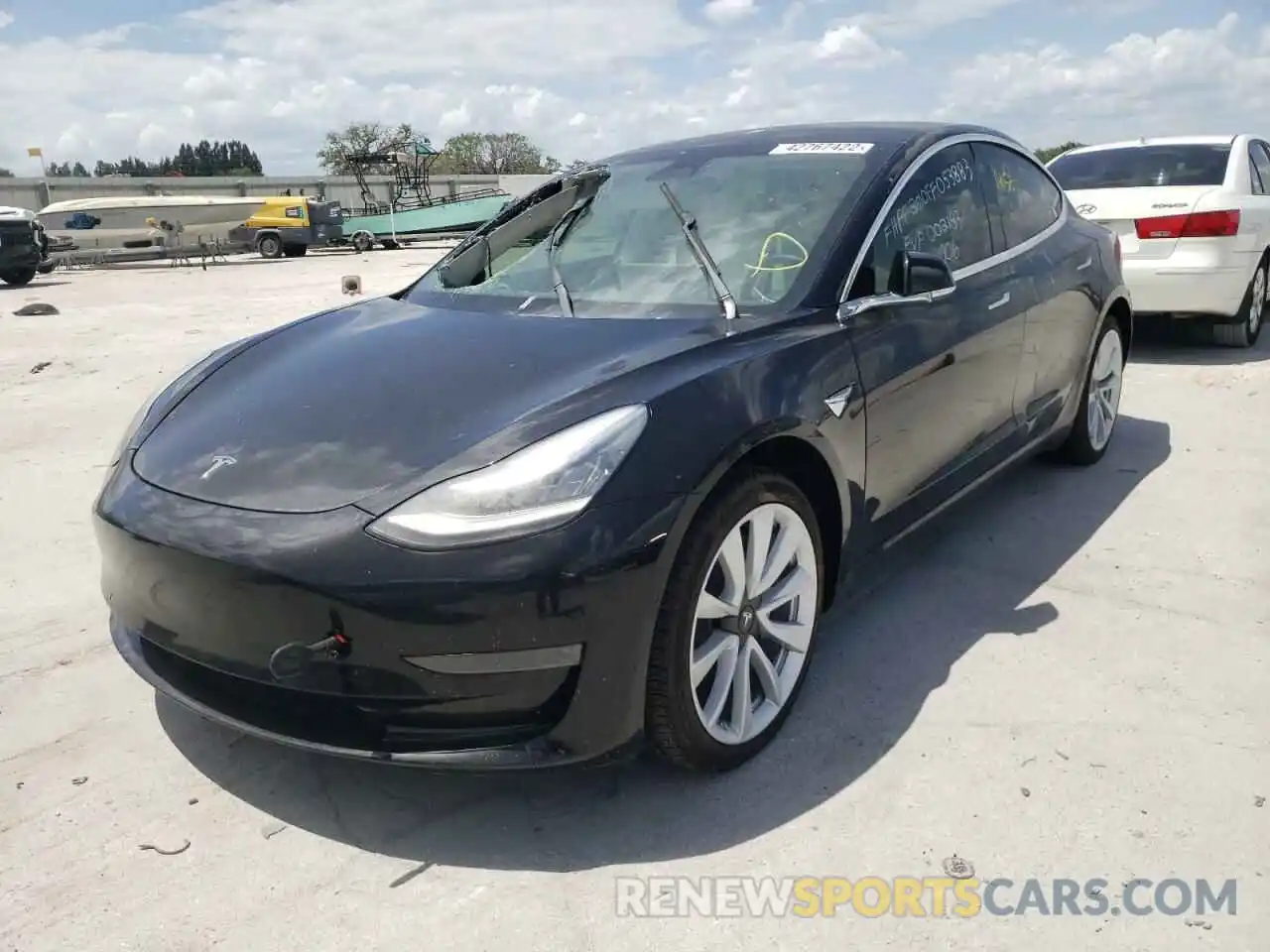 2 Photograph of a damaged car 5YJ3E1EA7LF662511 TESLA MODEL 3 2020