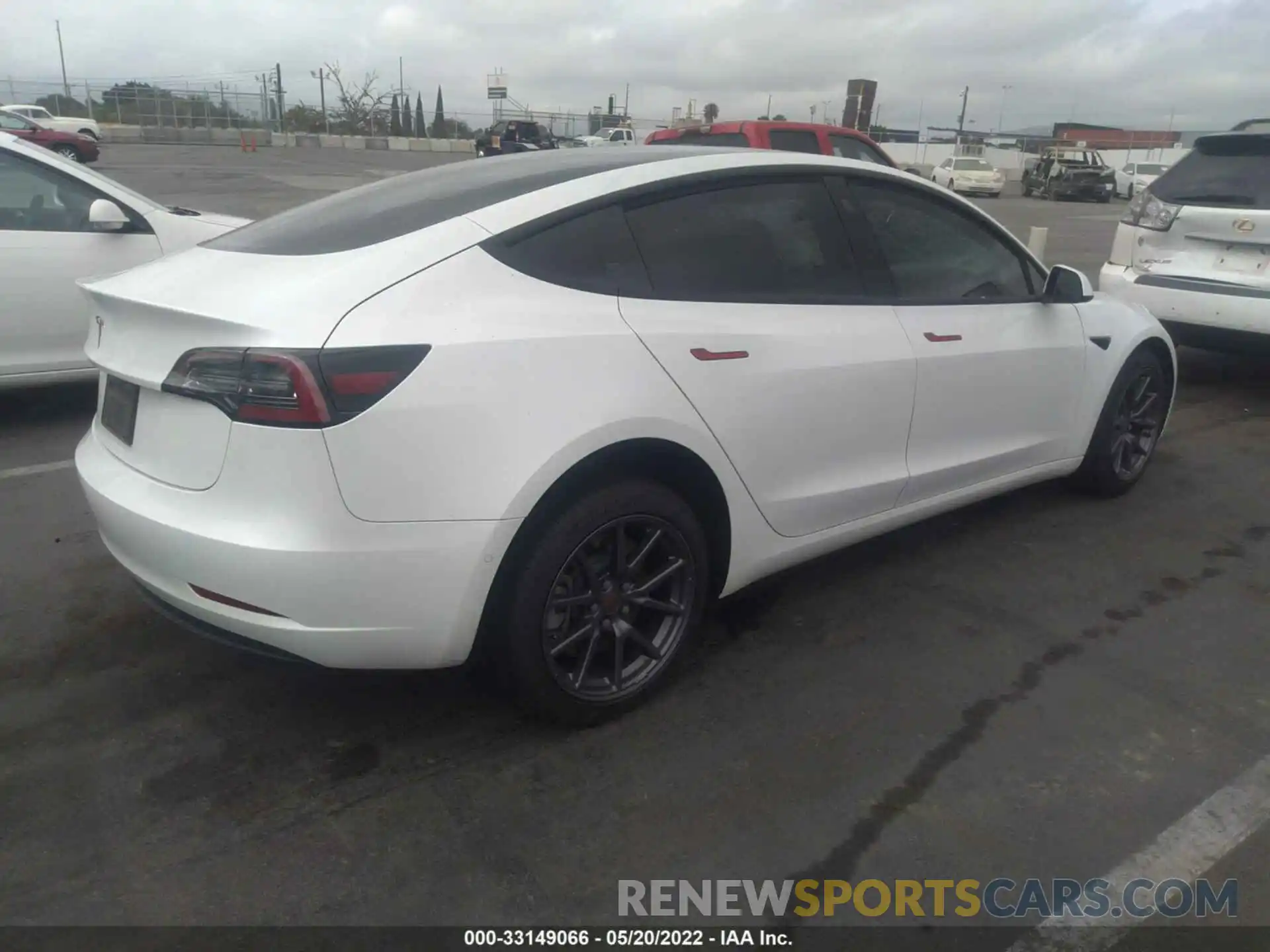 4 Фотография поврежденного автомобиля 5YJ3E1EA7LF706507 TESLA MODEL 3 2020