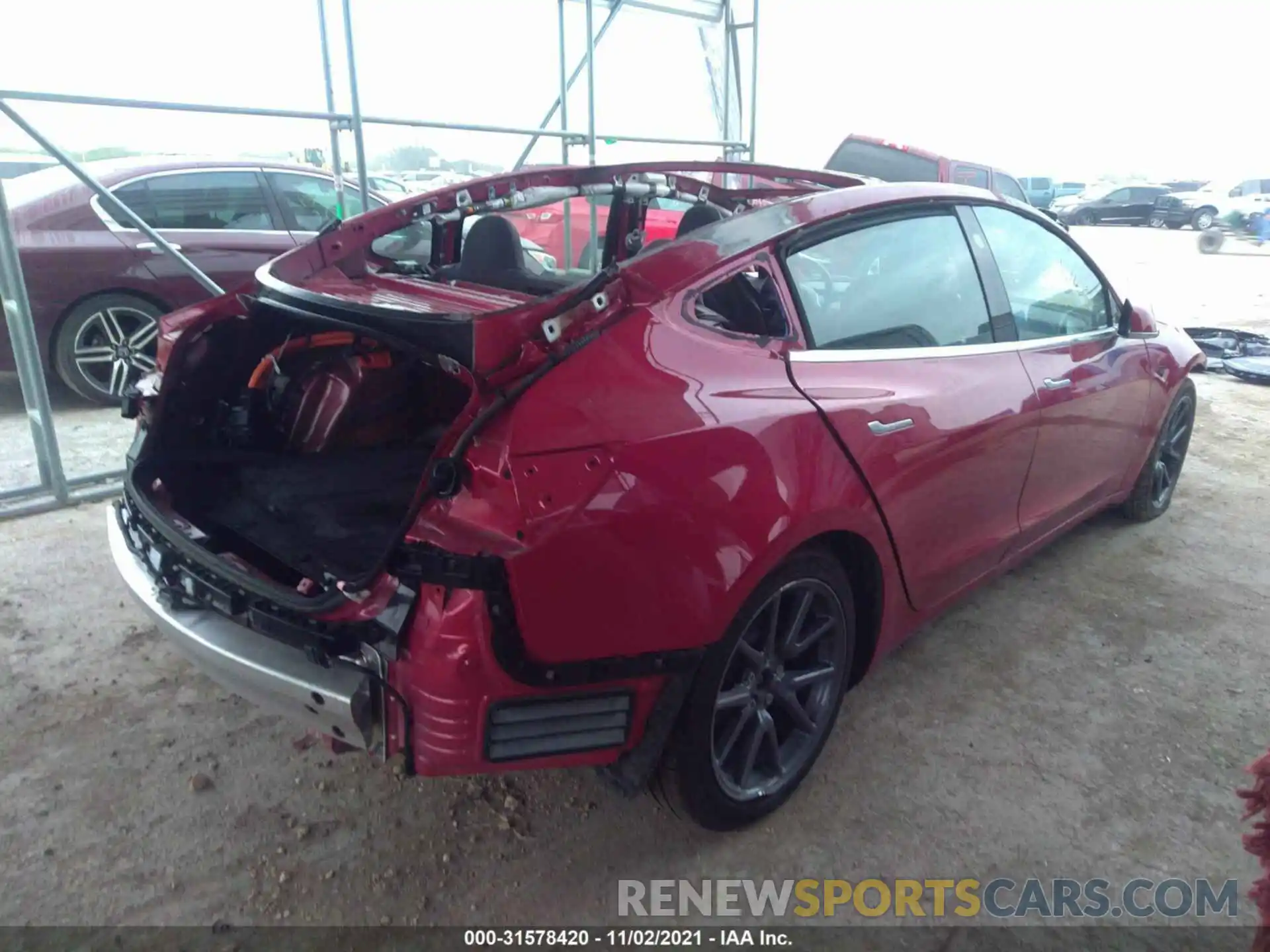 4 Photograph of a damaged car 5YJ3E1EA7LF718785 TESLA MODEL 3 2020