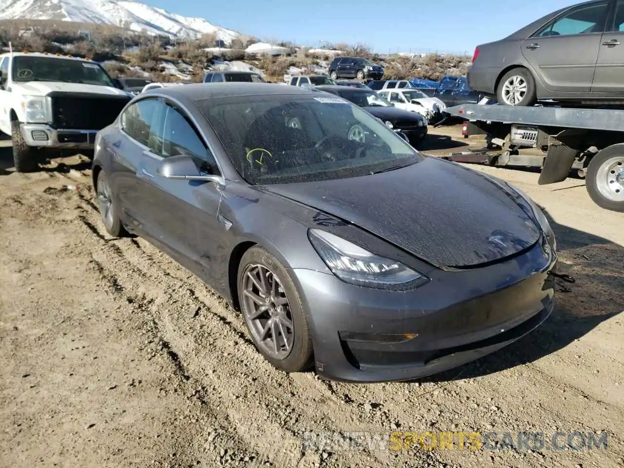 1 Photograph of a damaged car 5YJ3E1EA7LF739345 TESLA MODEL 3 2020