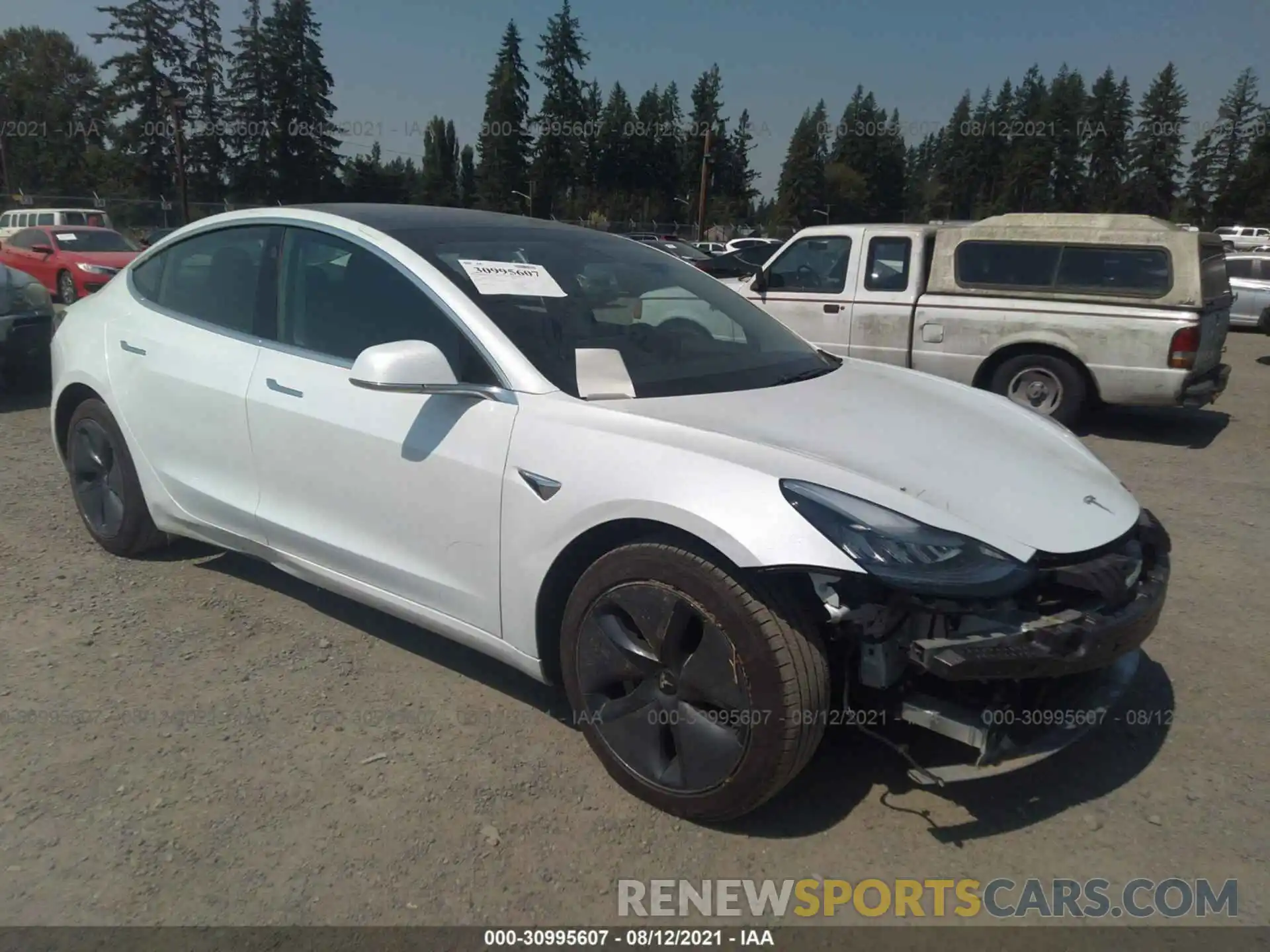 1 Photograph of a damaged car 5YJ3E1EA7LF740012 TESLA MODEL 3 2020