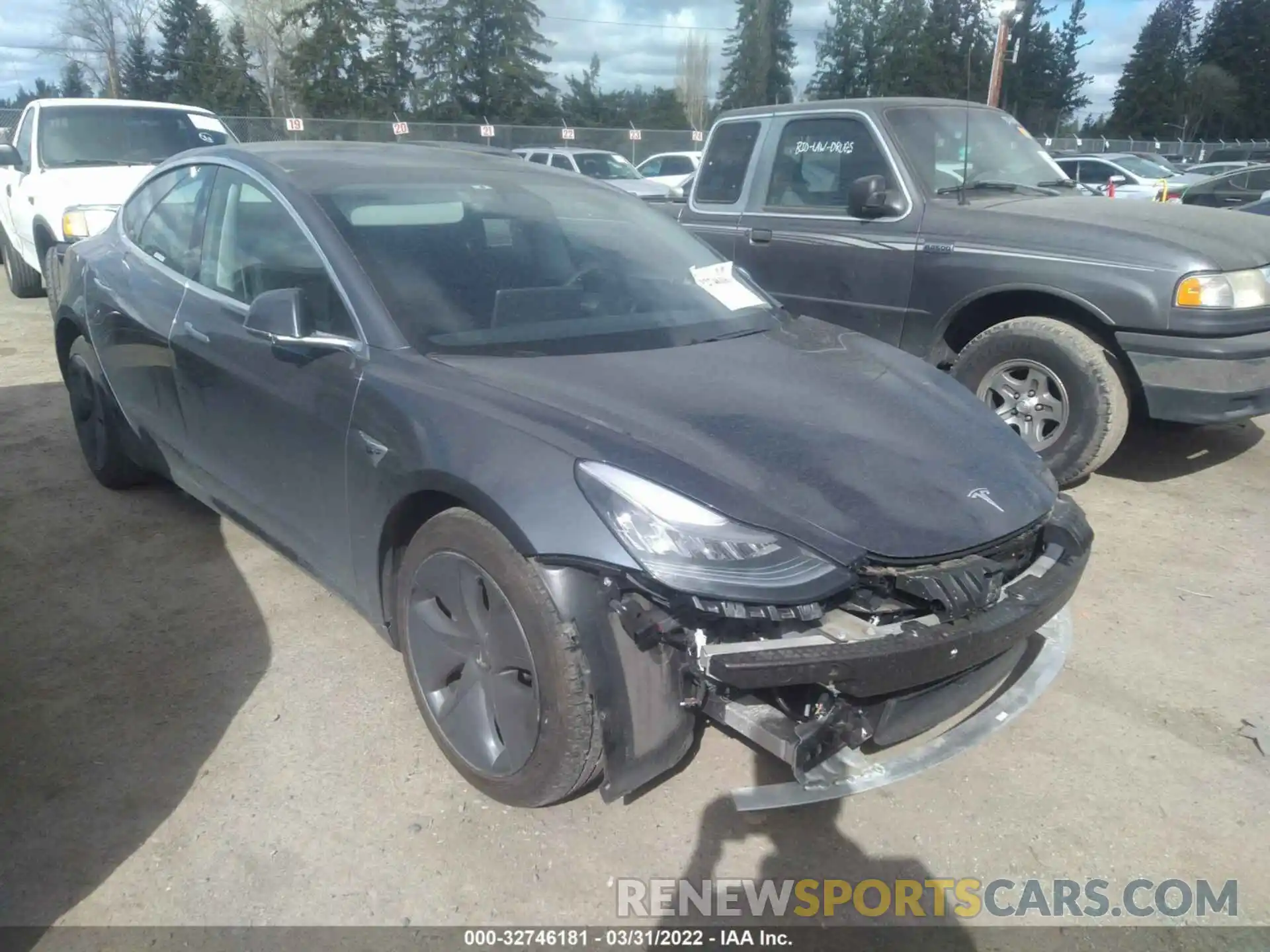 1 Photograph of a damaged car 5YJ3E1EA7LF745534 TESLA MODEL 3 2020