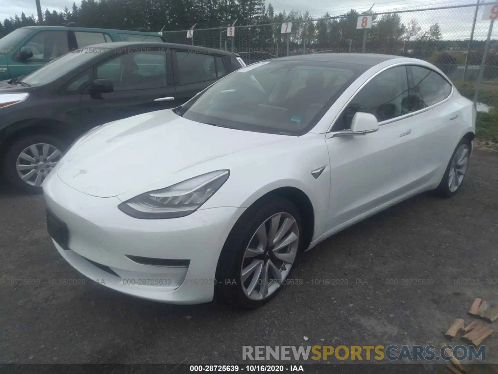 2 Фотография поврежденного автомобиля 5YJ3E1EA7LF745887 TESLA MODEL 3 2020