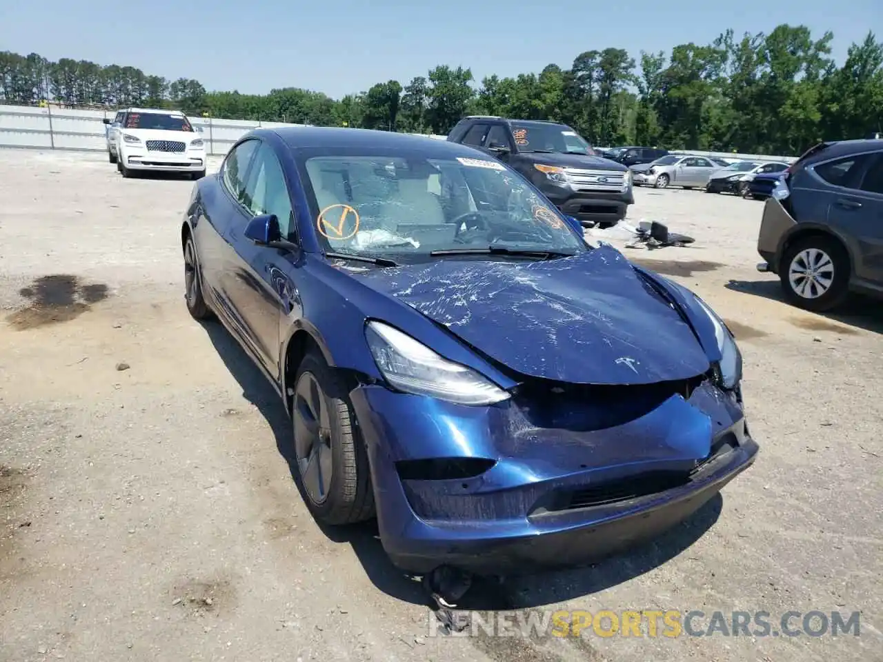 9 Photograph of a damaged car 5YJ3E1EA7LF783930 TESLA MODEL 3 2020