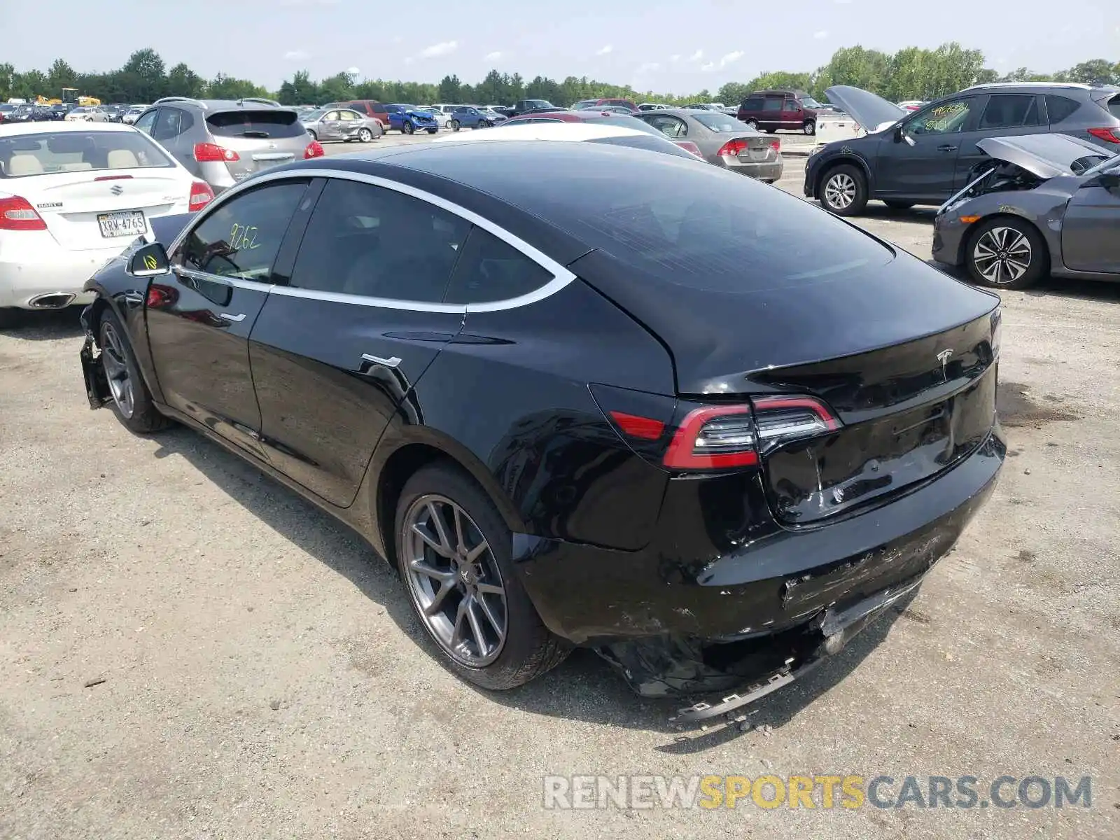 3 Photograph of a damaged car 5YJ3E1EA7LF793129 TESLA MODEL 3 2020