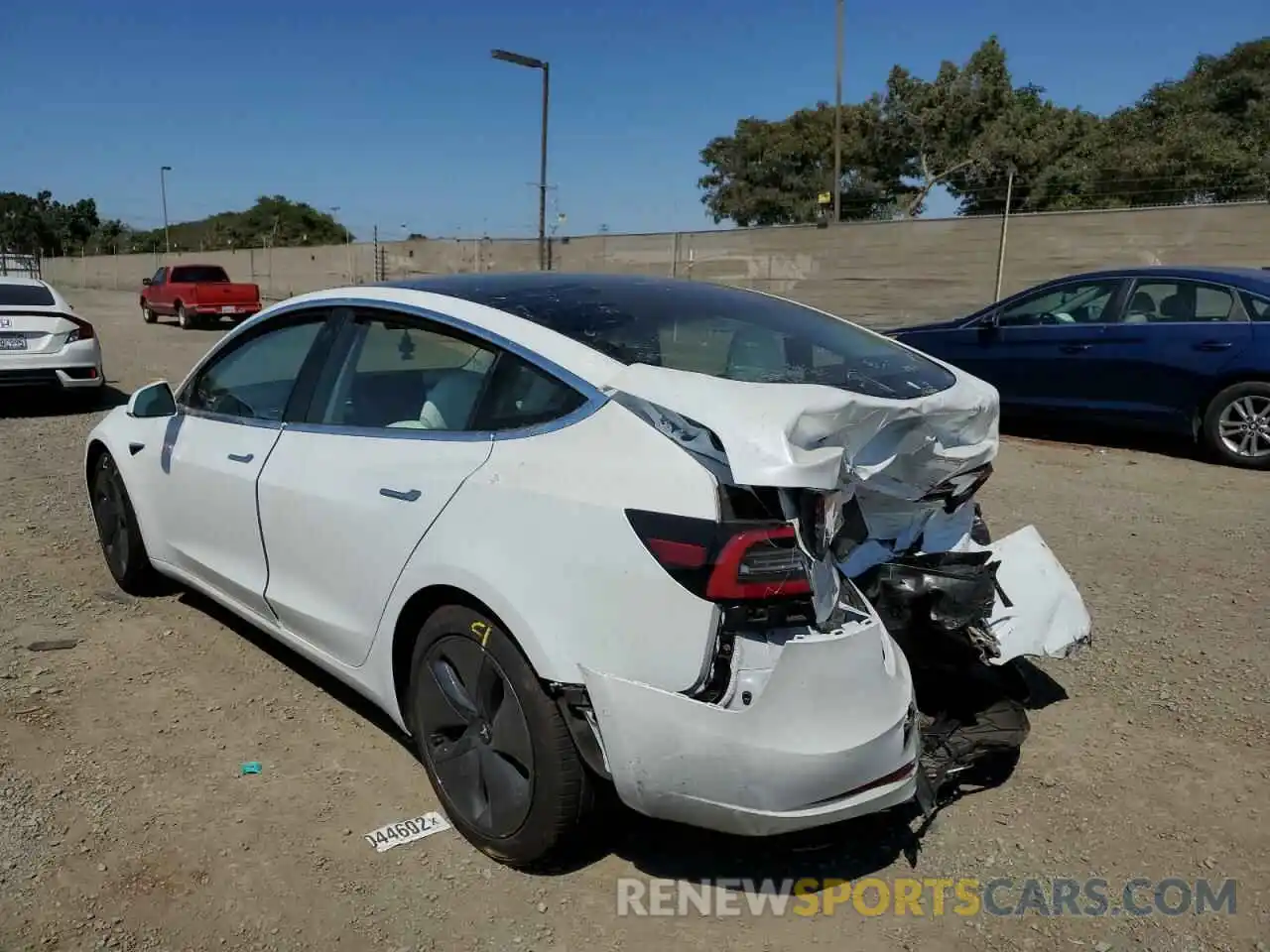 3 Photograph of a damaged car 5YJ3E1EA7LF797858 TESLA MODEL 3 2020