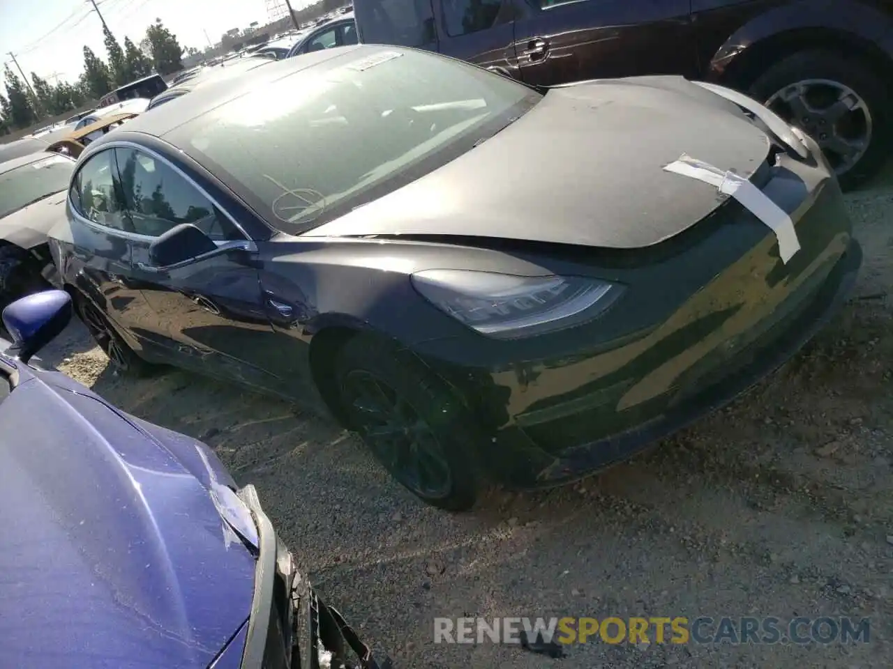 1 Photograph of a damaged car 5YJ3E1EA7LF798881 TESLA MODEL 3 2020