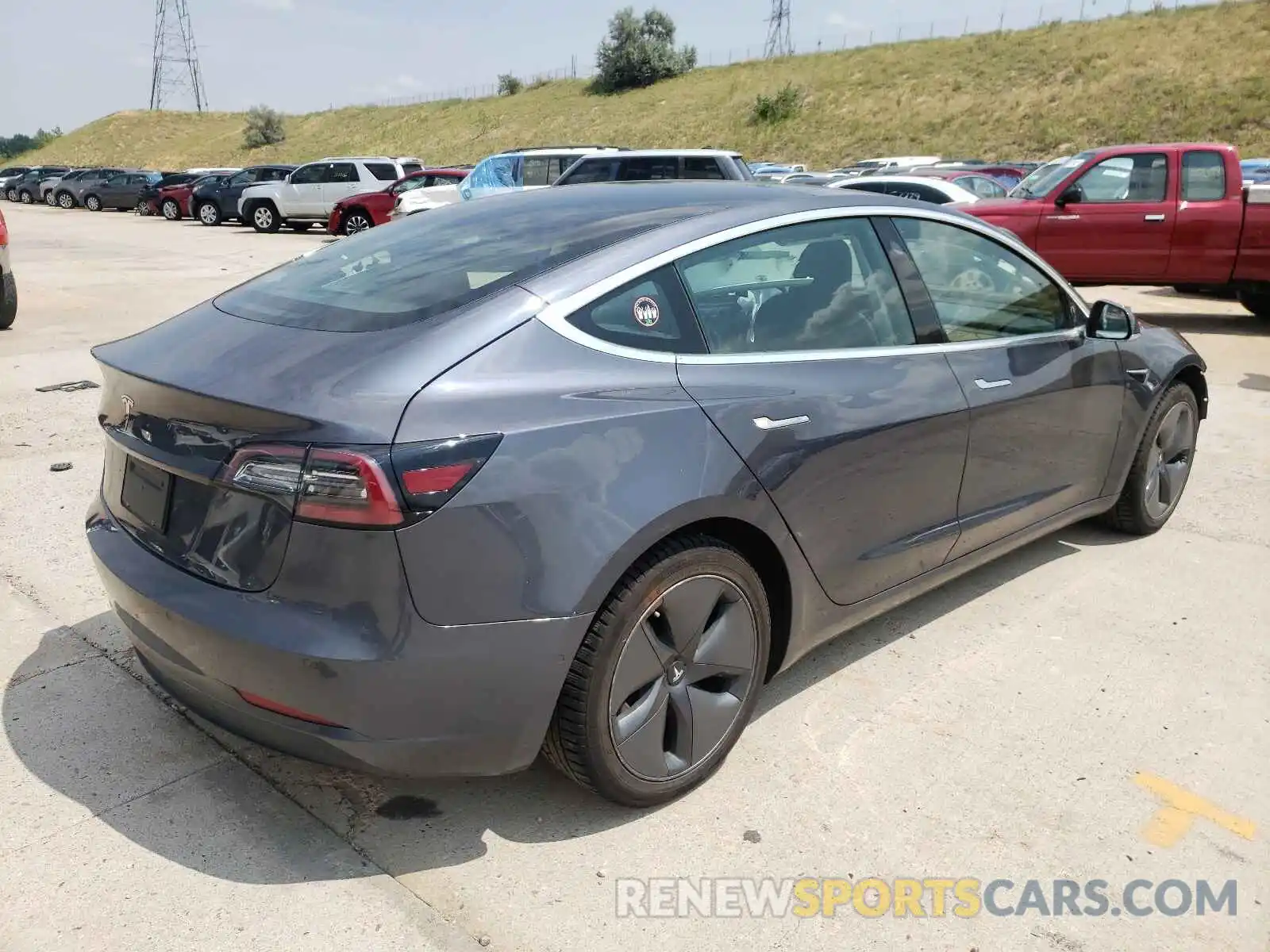 4 Photograph of a damaged car 5YJ3E1EA7LF800631 TESLA MODEL 3 2020