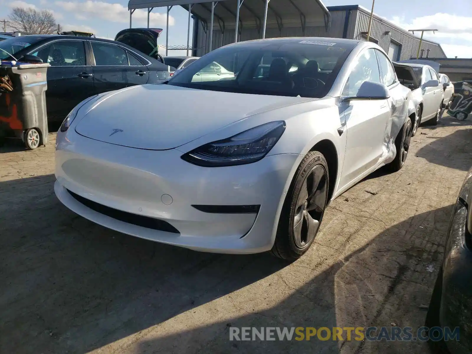 2 Фотография поврежденного автомобиля 5YJ3E1EA7LF803853 TESLA MODEL 3 2020