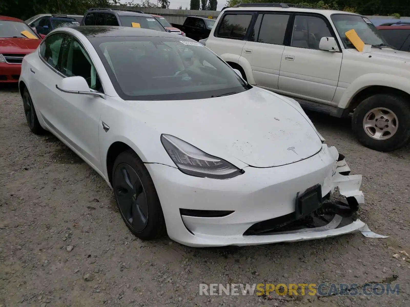 1 Photograph of a damaged car 5YJ3E1EA7LF804212 TESLA MODEL 3 2020