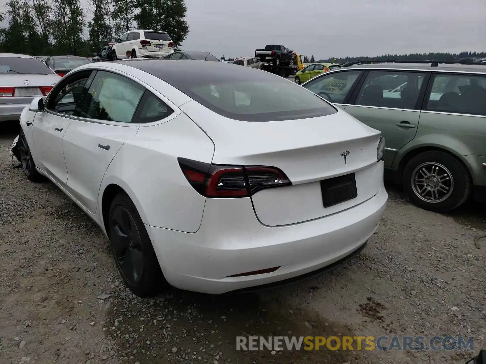 3 Photograph of a damaged car 5YJ3E1EA7LF804212 TESLA MODEL 3 2020