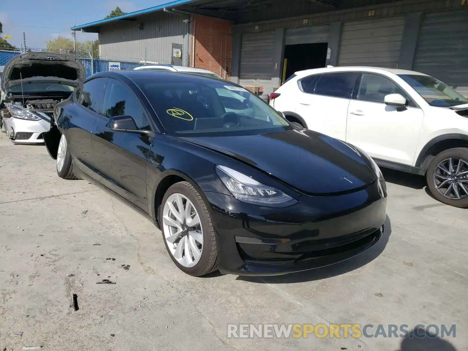 1 Photograph of a damaged car 5YJ3E1EA7LF807885 TESLA MODEL 3 2020