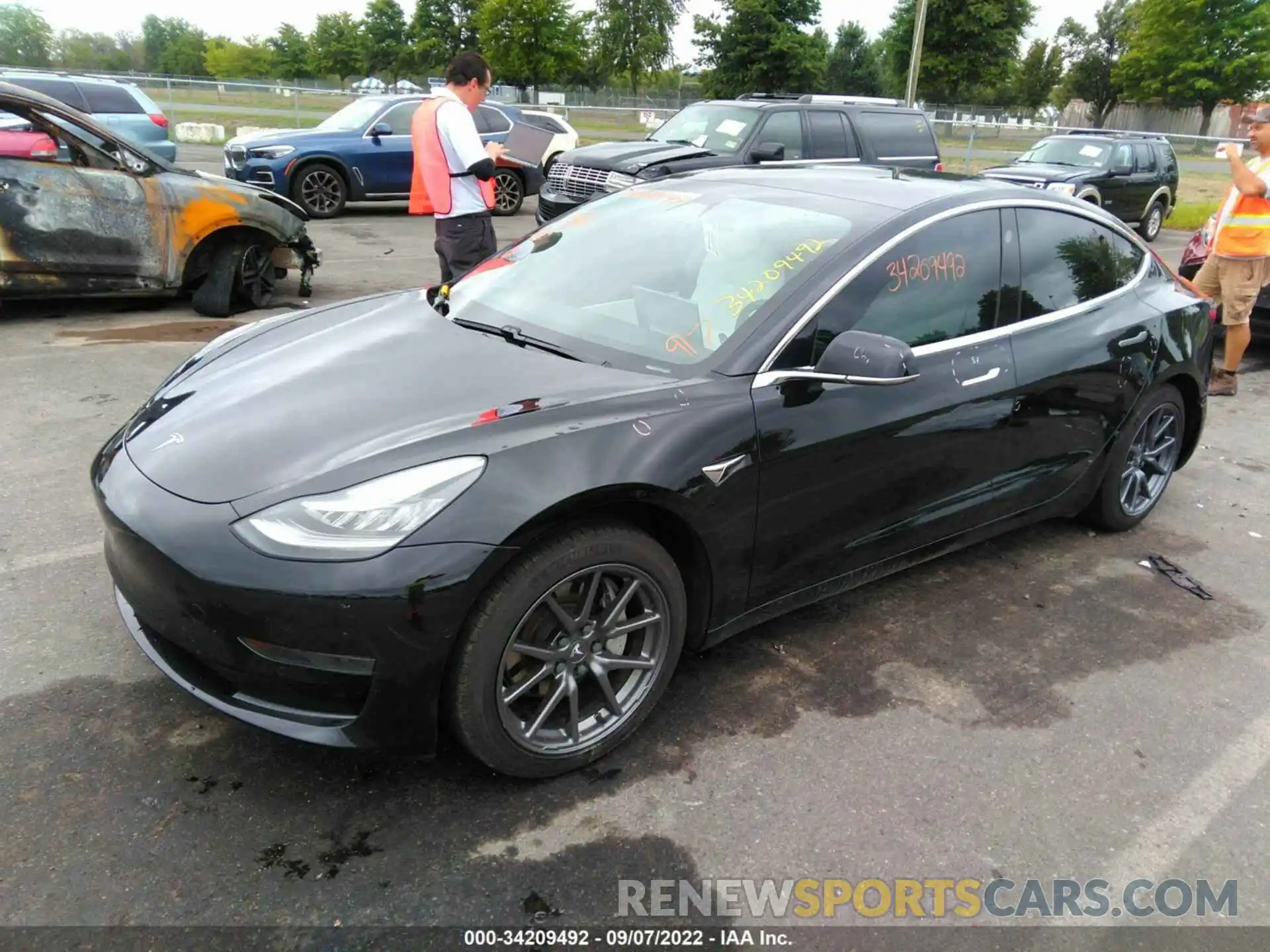 2 Photograph of a damaged car 5YJ3E1EA7LF808065 TESLA MODEL 3 2020