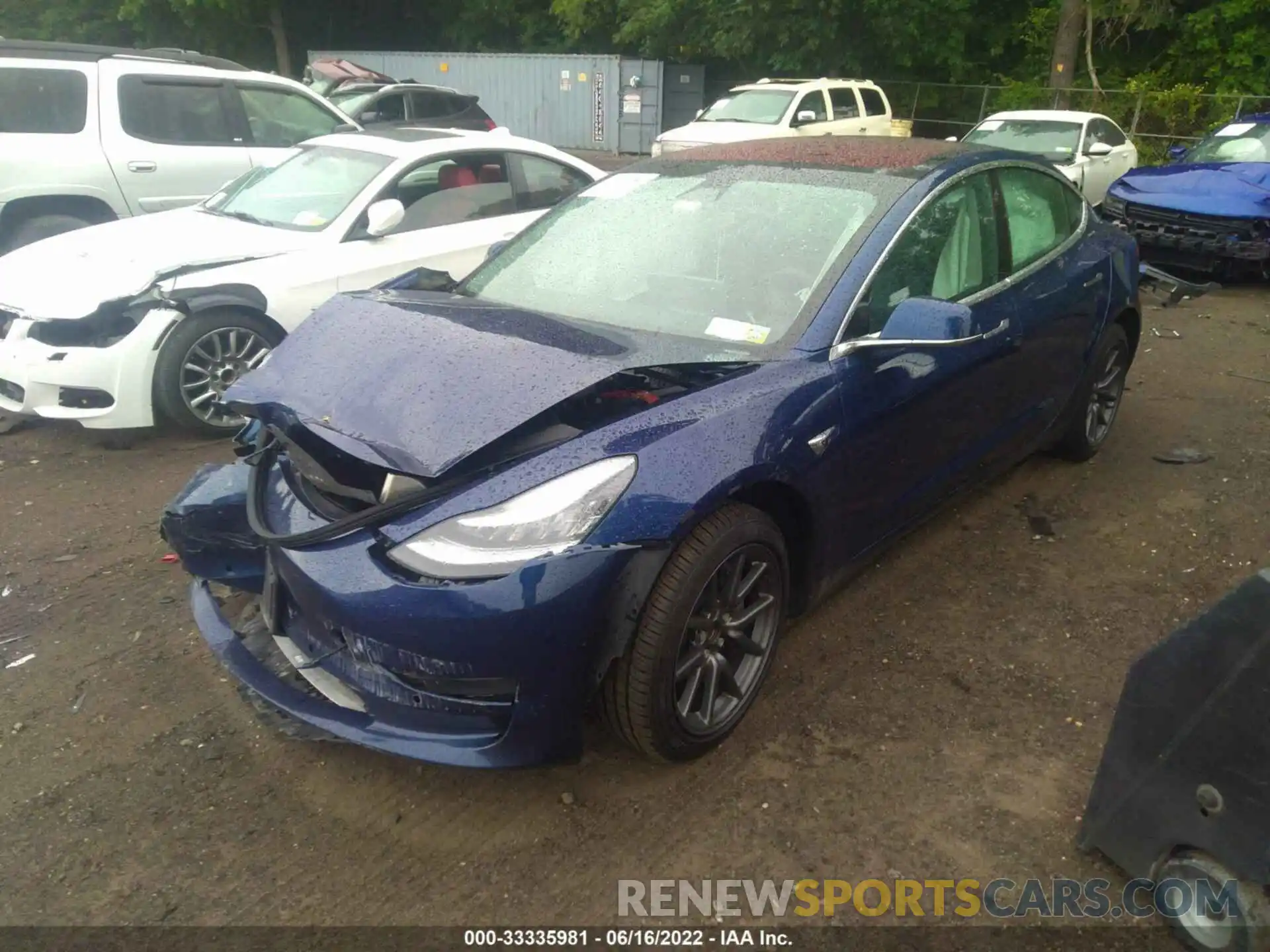 2 Photograph of a damaged car 5YJ3E1EA8LF476296 TESLA MODEL 3 2020