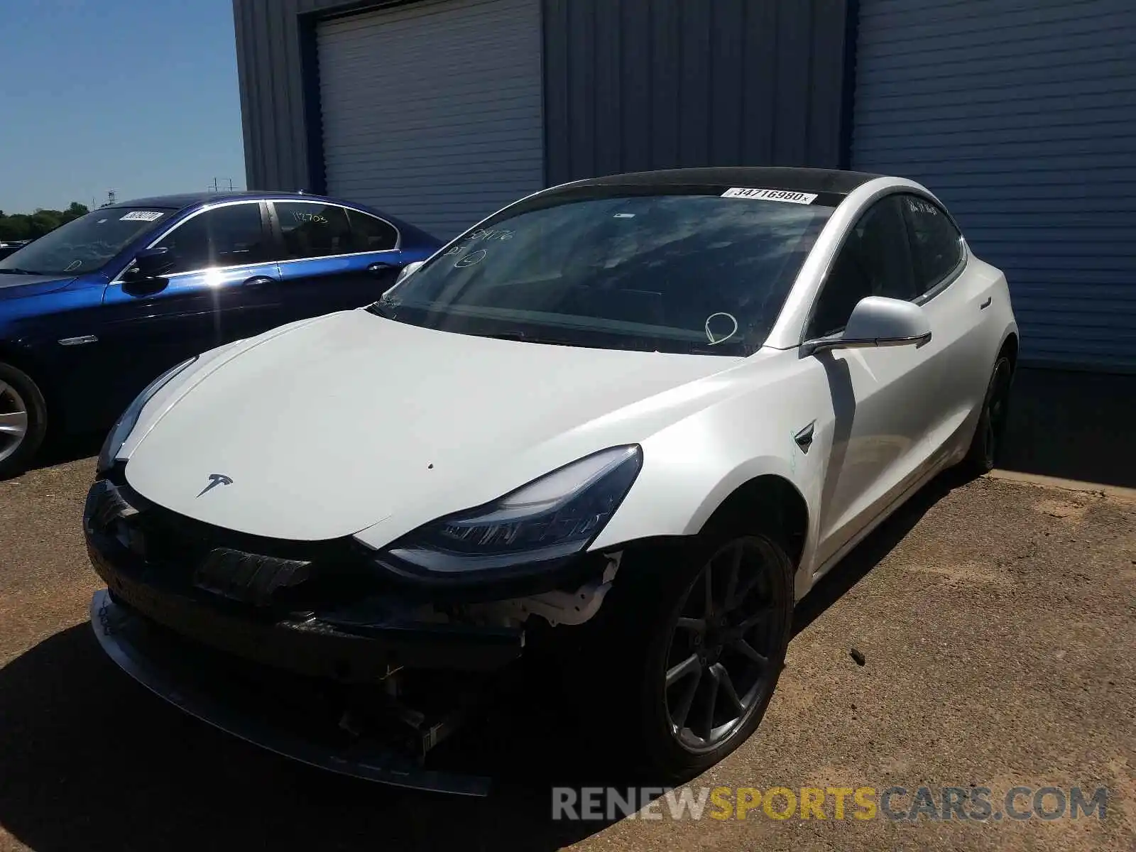 2 Photograph of a damaged car 5YJ3E1EA8LF504176 TESLA MODEL 3 2020