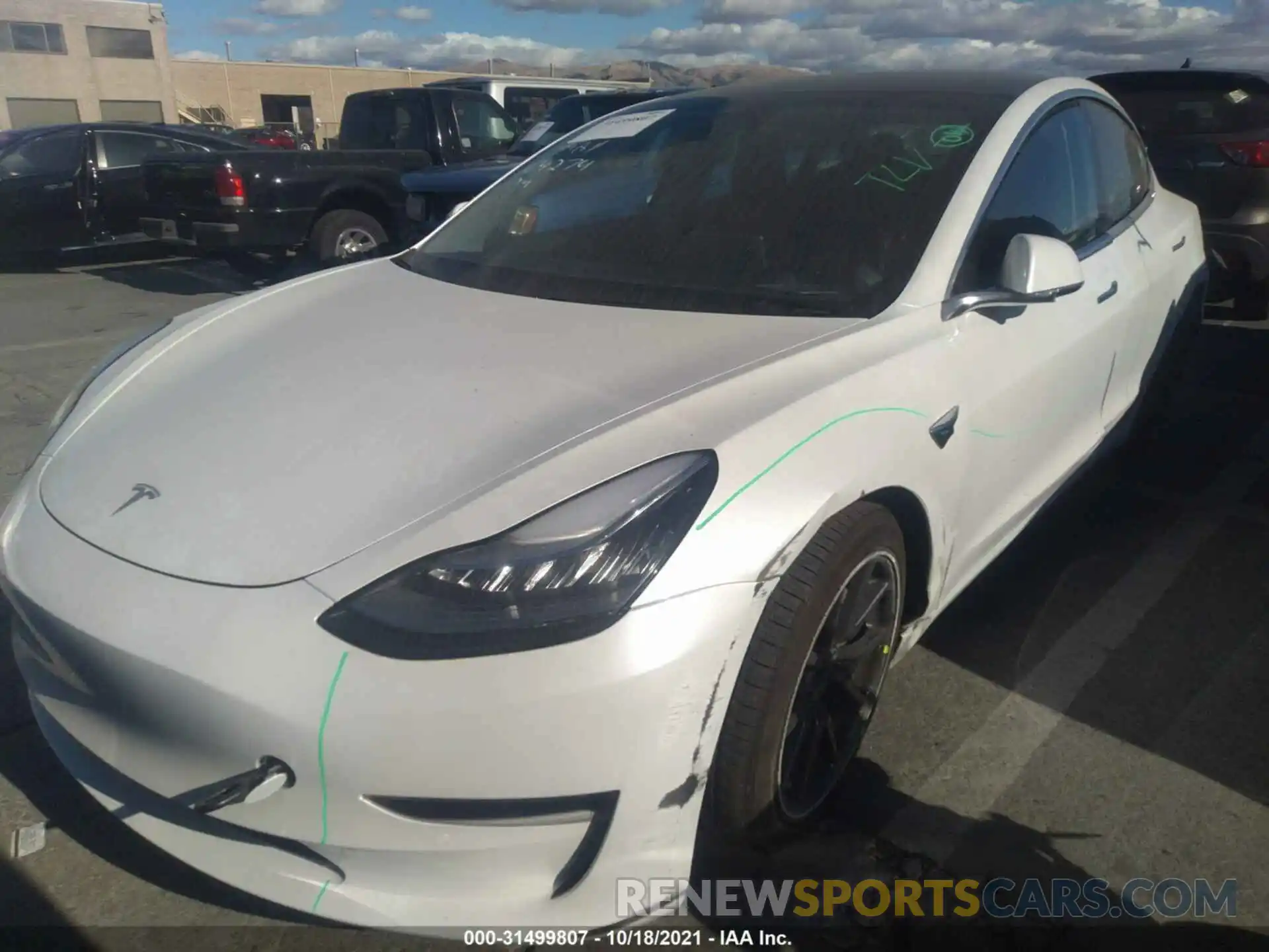 2 Photograph of a damaged car 5YJ3E1EA8LF504873 TESLA MODEL 3 2020