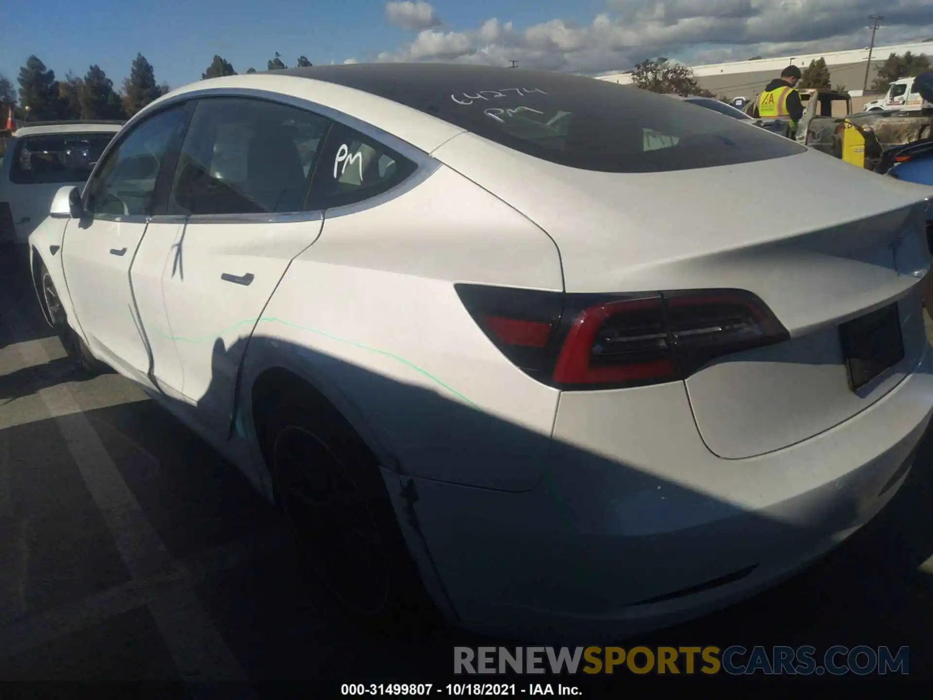 3 Photograph of a damaged car 5YJ3E1EA8LF504873 TESLA MODEL 3 2020