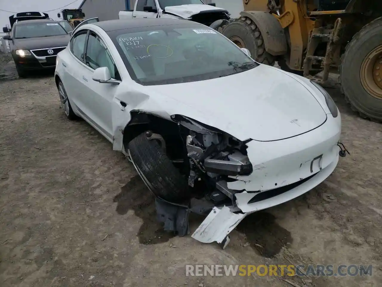 1 Photograph of a damaged car 5YJ3E1EA8LF509880 TESLA MODEL 3 2020